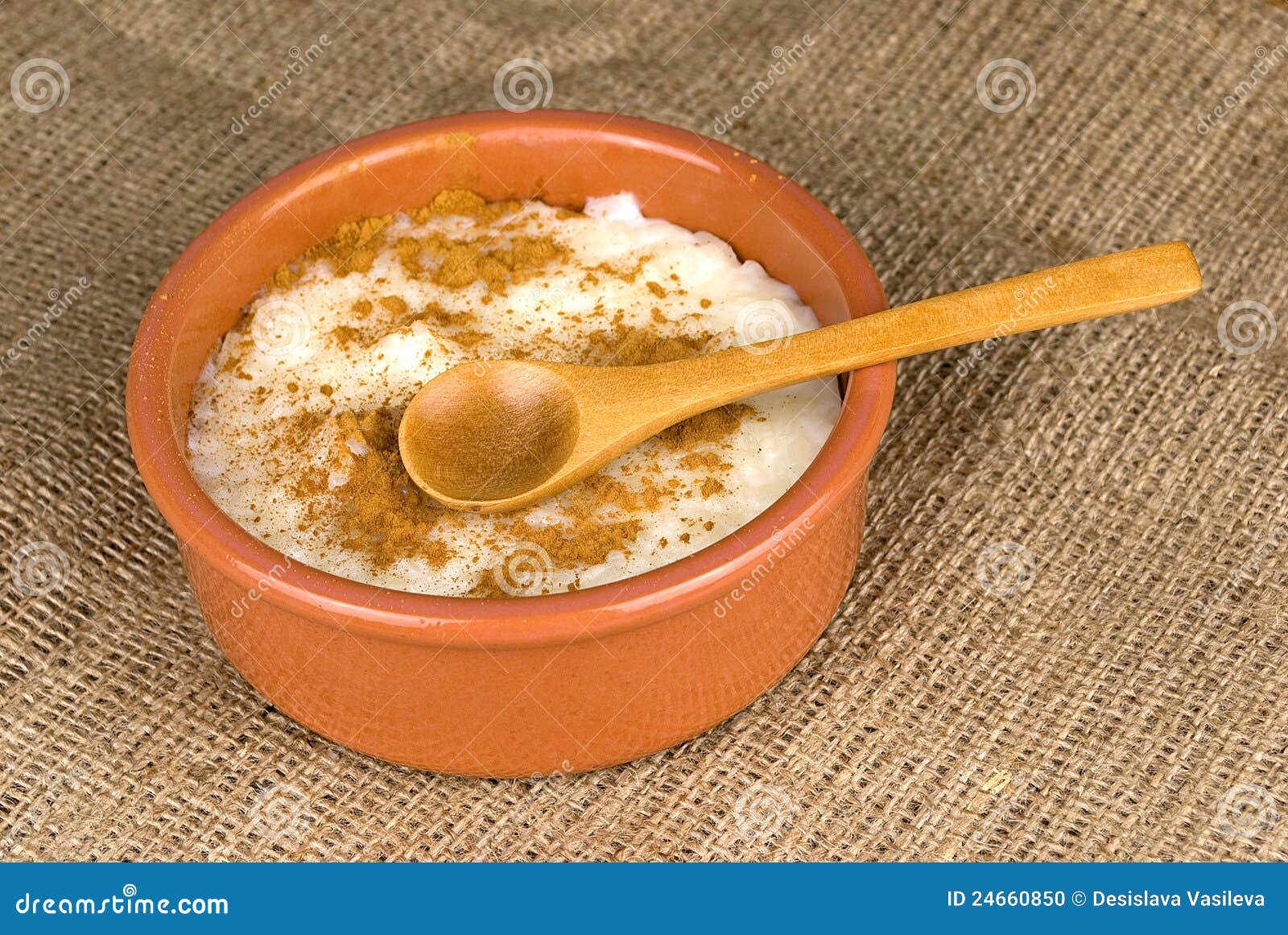 Rice with milk stock photo. Image of hessian, white, cream 24660850