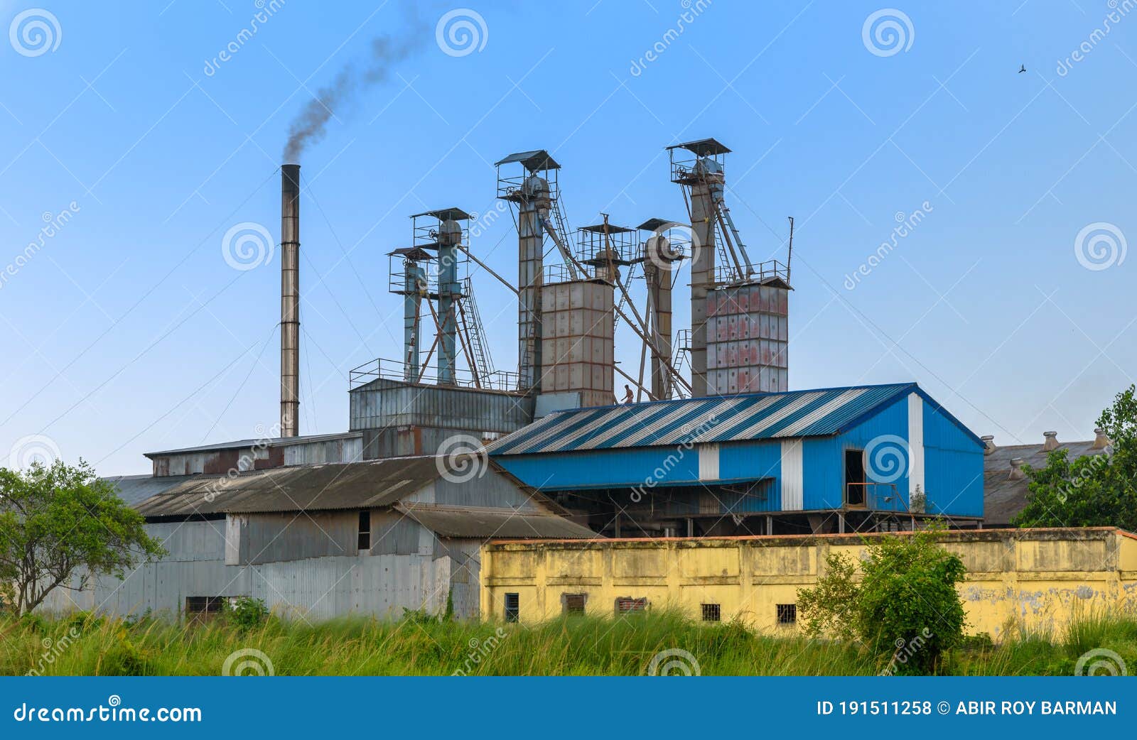 Rice Mill . stock photo. Image of nature, business, plant 191511258