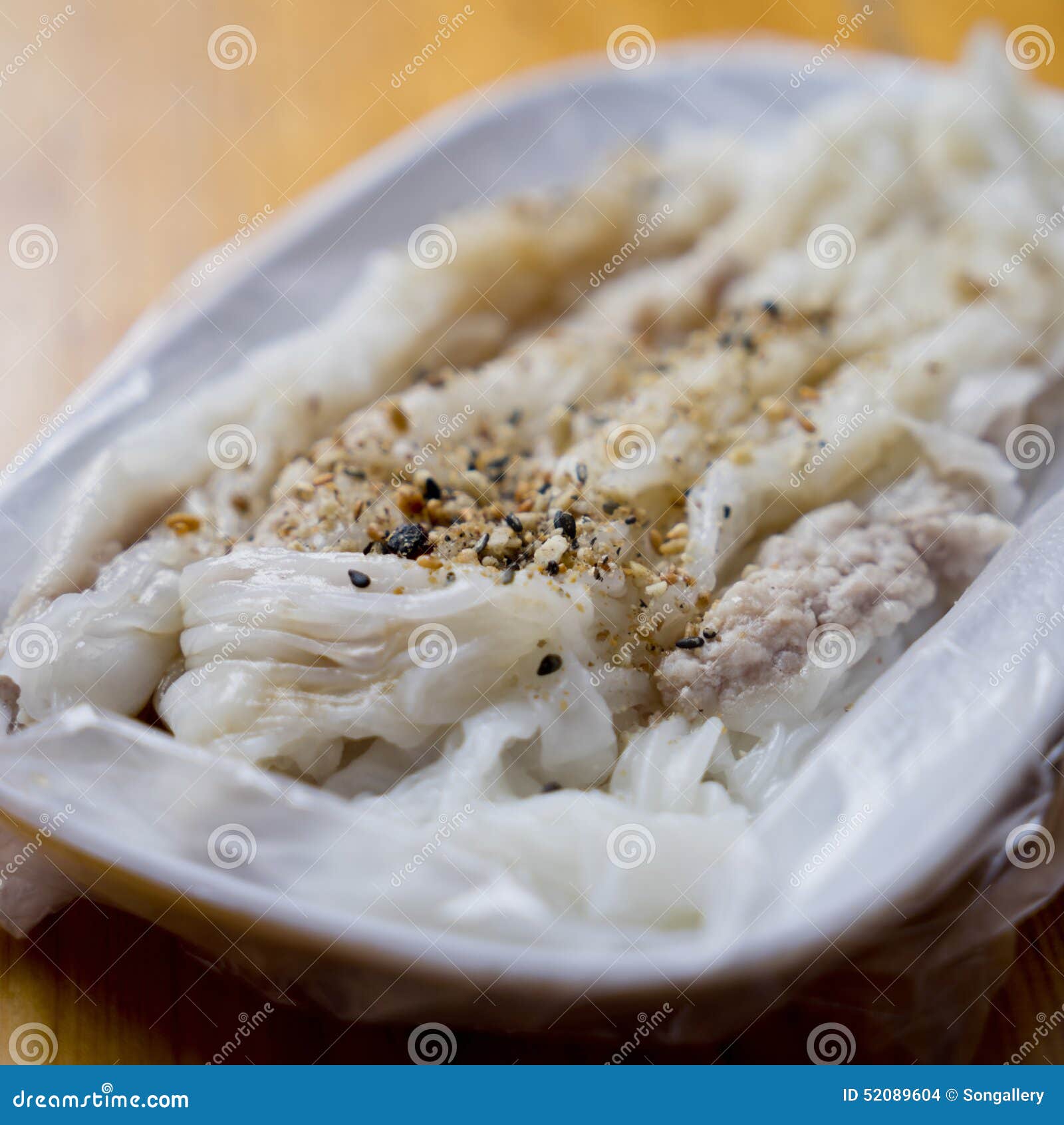 Rice noodle roll stock photo. Image of closeup, china 52089604