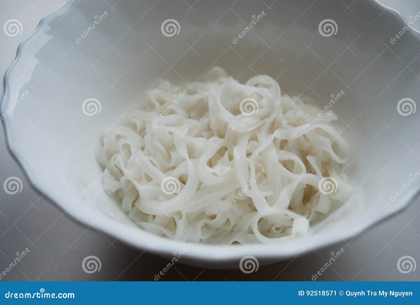 Rice noodles cooked plain. stock image. Image of ingredient 92518571