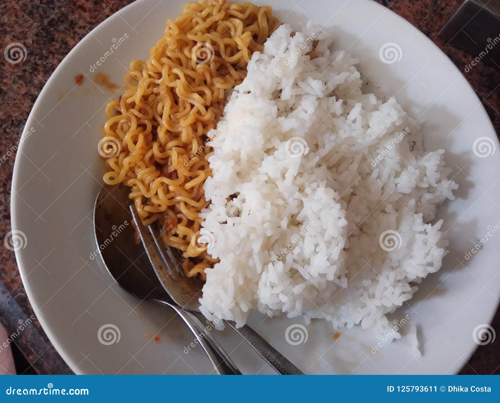Rice and noodles stock image. Image of perfect, rice 125793611