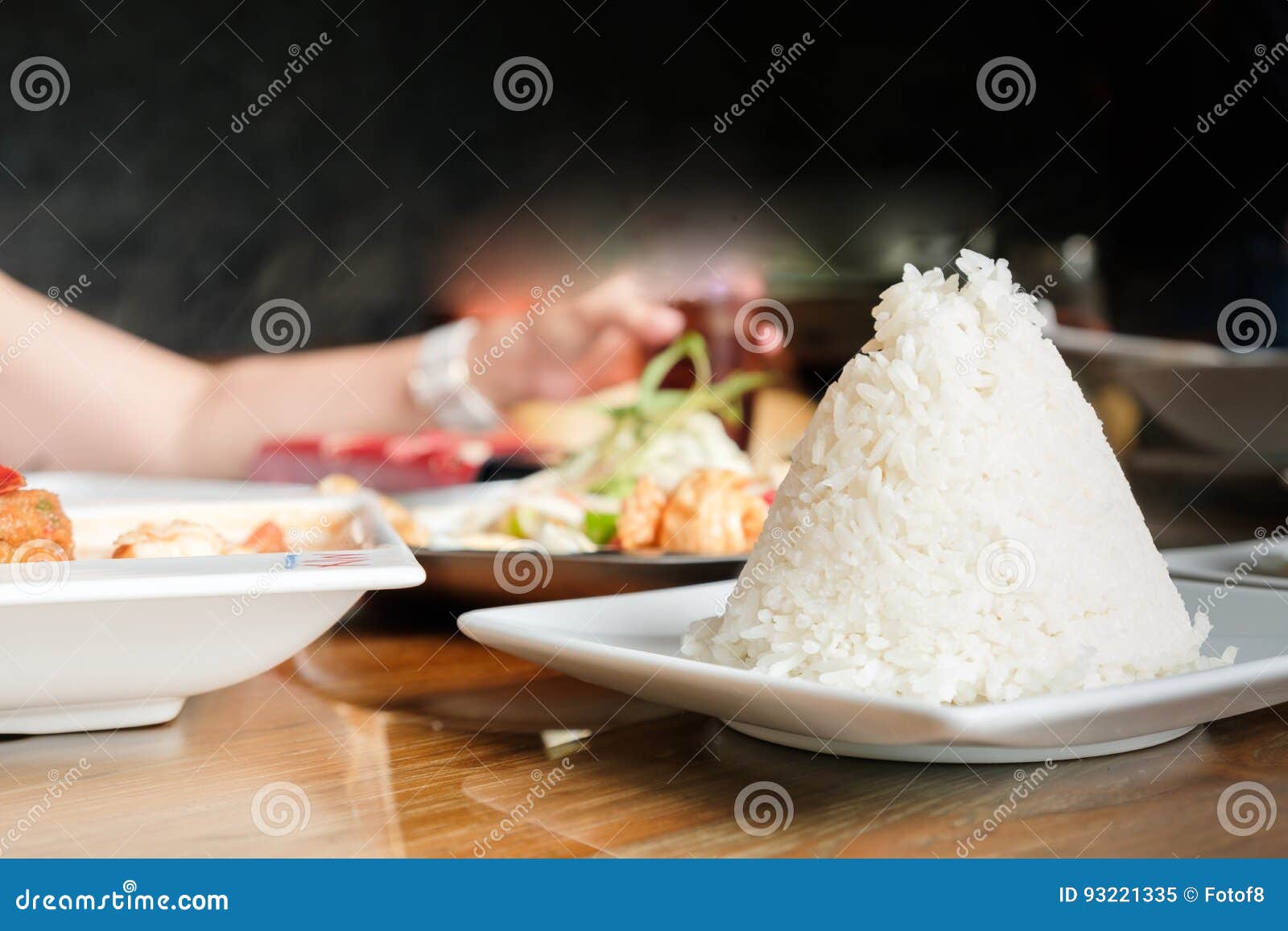 Rice is Prepared for a Meal Stock Image Image of health, ingredient