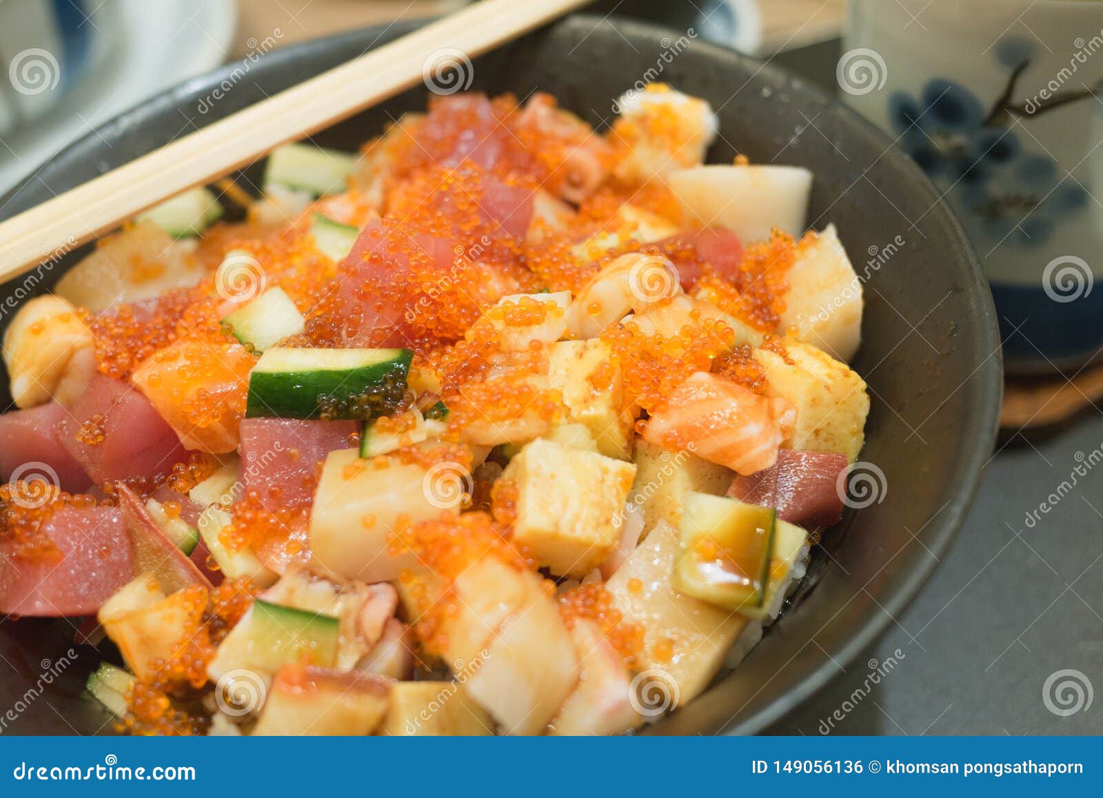 Rice and Raw Fish are Very Popular with Tourists Visiting the Fish