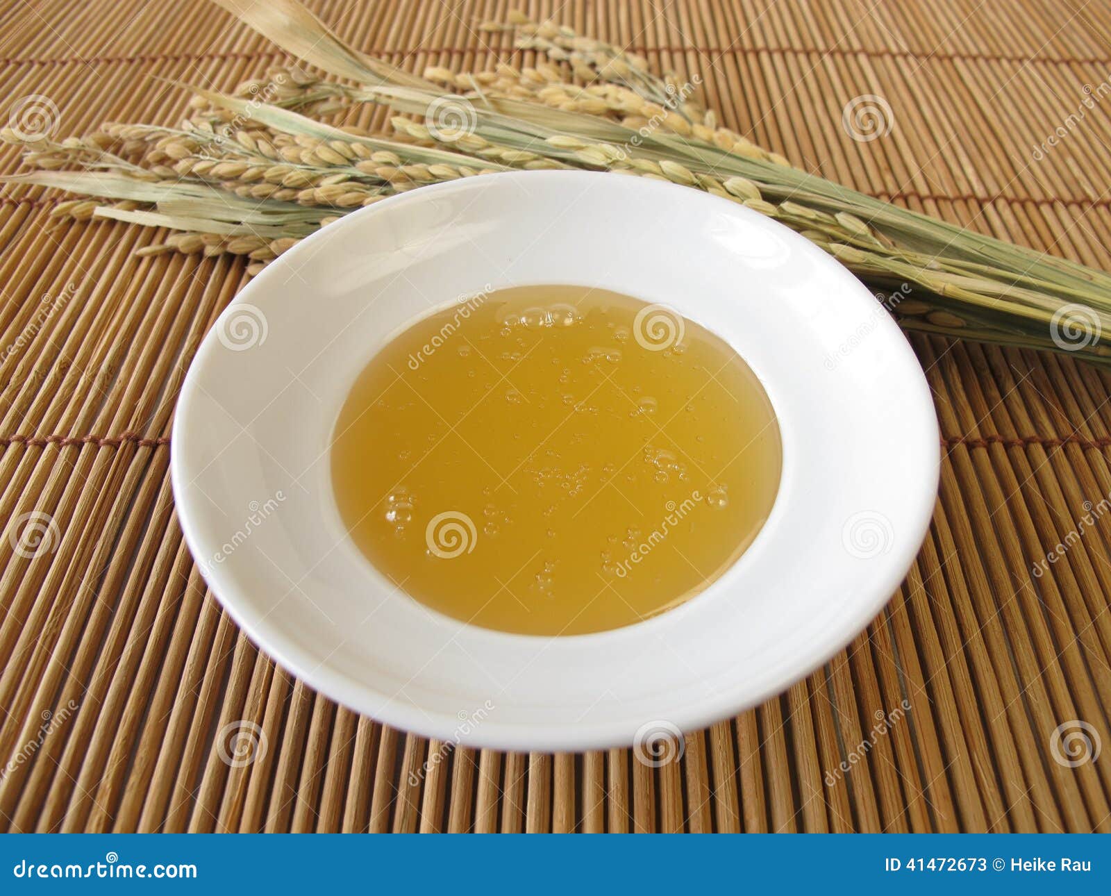 Rice Syrup and Rice Panicles Stock Image Image of alternatively