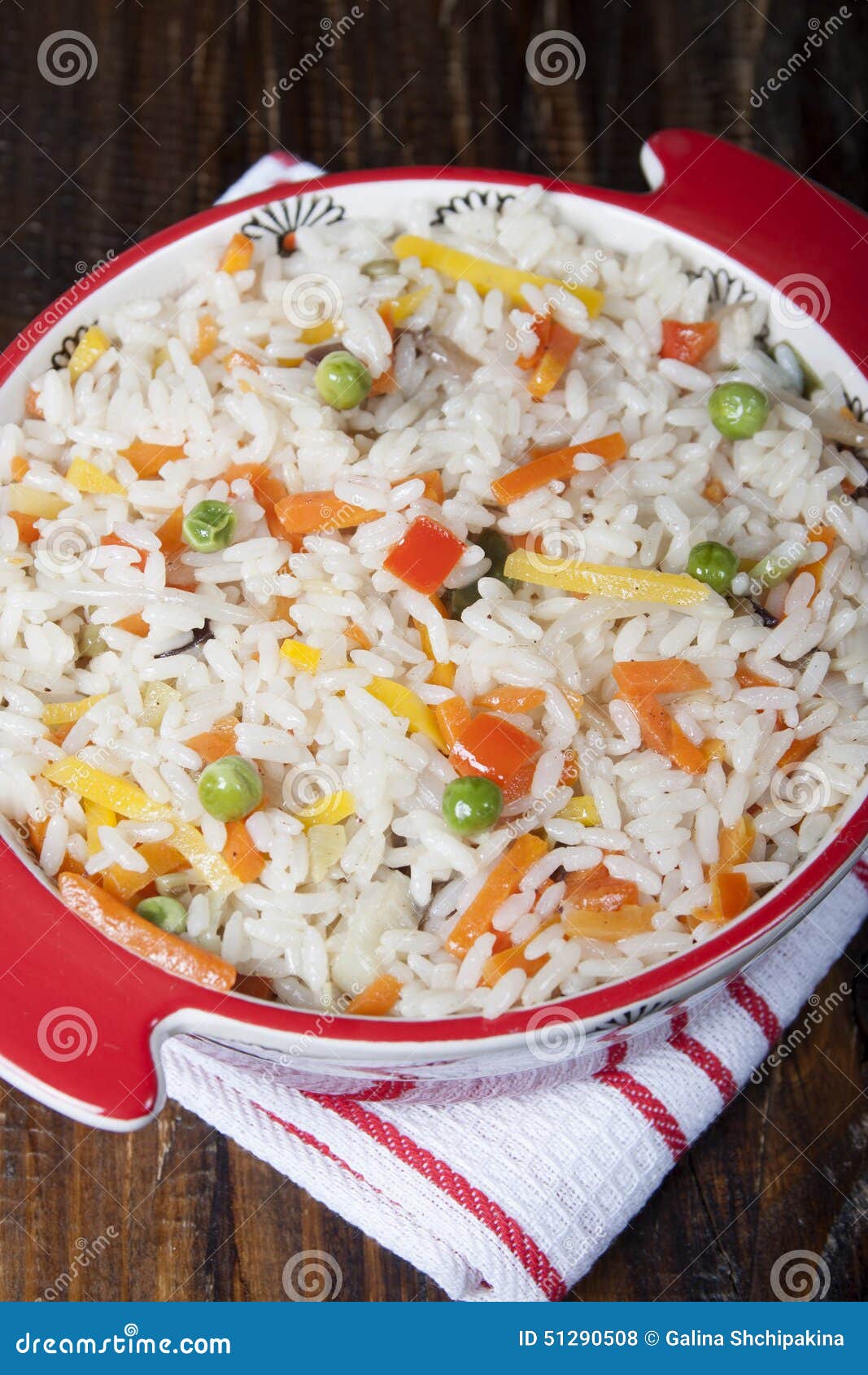Rice with Vegetables and Spices. Stock Photo Image of vegetables