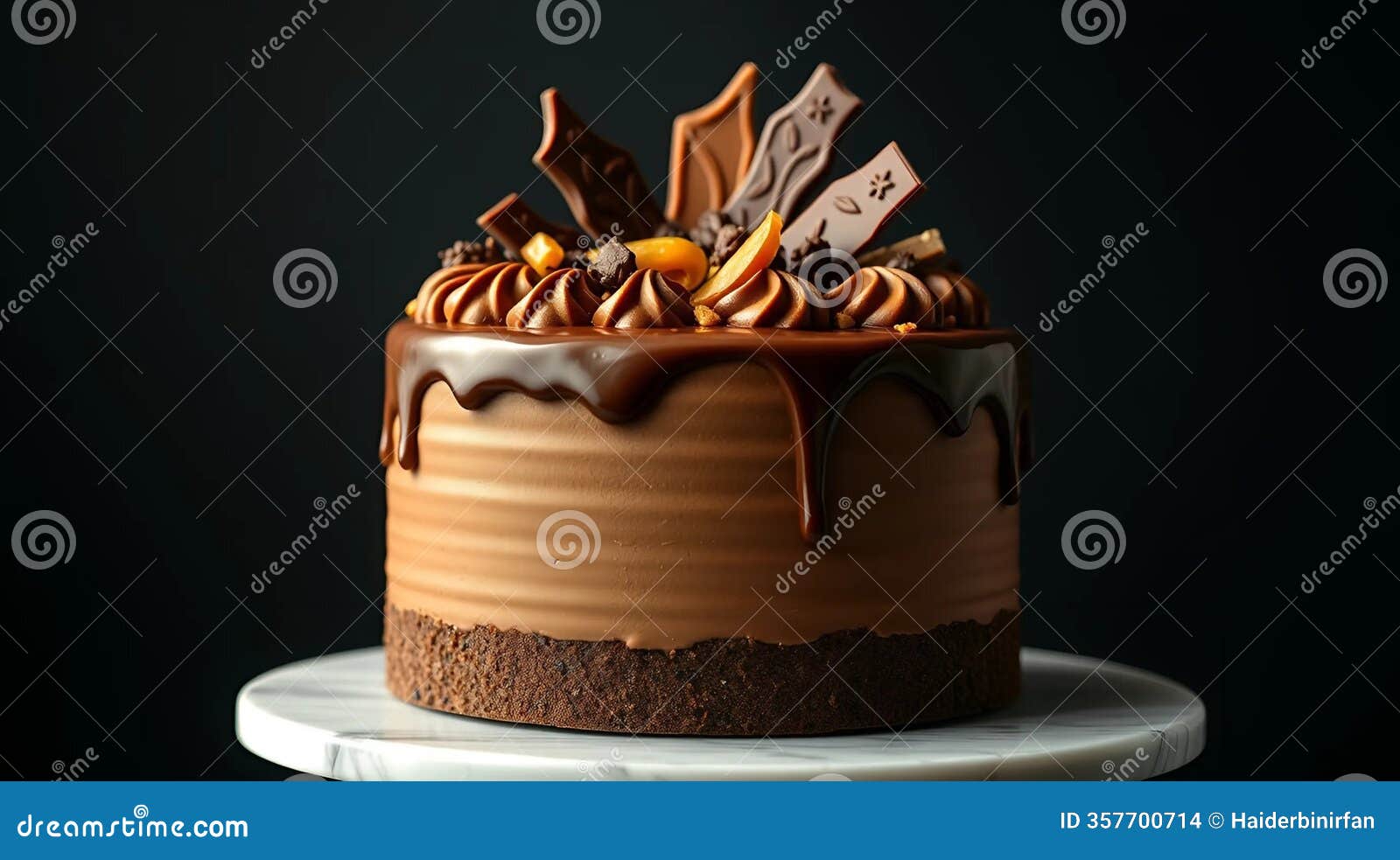 a rich and decadent birthday chocolate cake