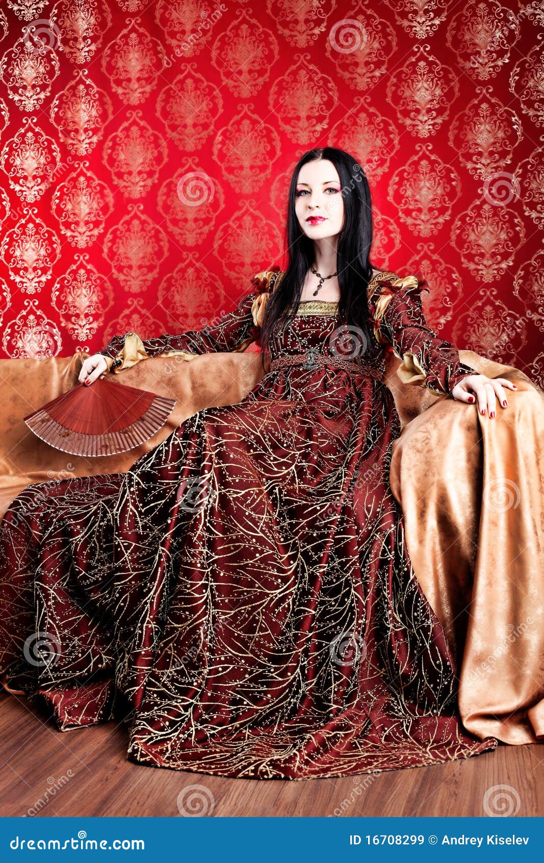 Rich dress stock image. Image of expressive, adult, embroidery 16708299