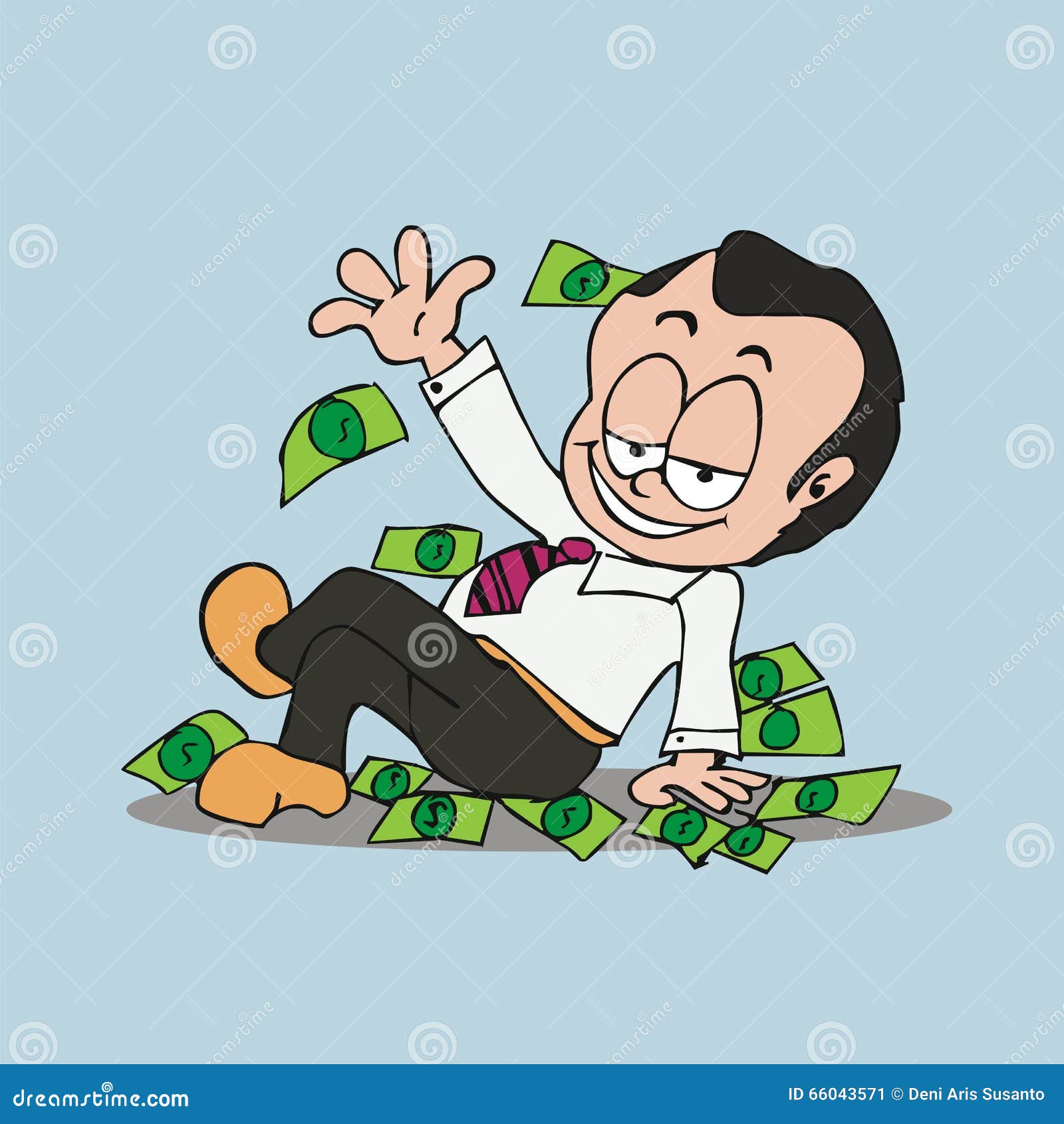 The Rich Man Cartoon Vector Stock Vector - Illustration of achievement,  growth: 66043571