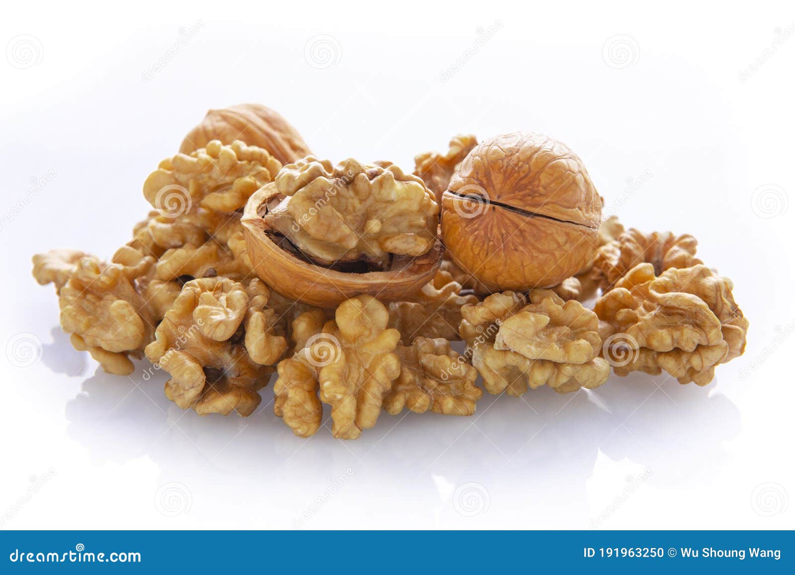Rich in Nutrients, Nuts, Walnuts, Longevity Fruit Stock Photo Image