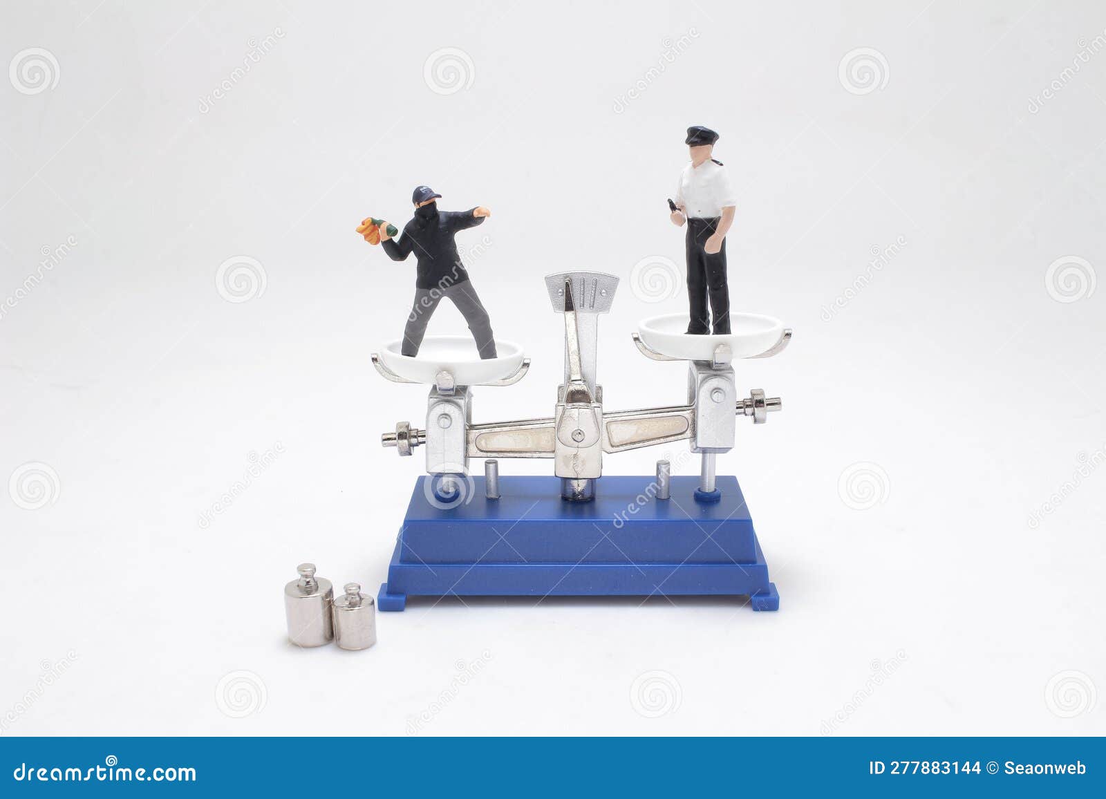 Rich and Poor Men Comparison on Balance Scale Stock Photo Image of