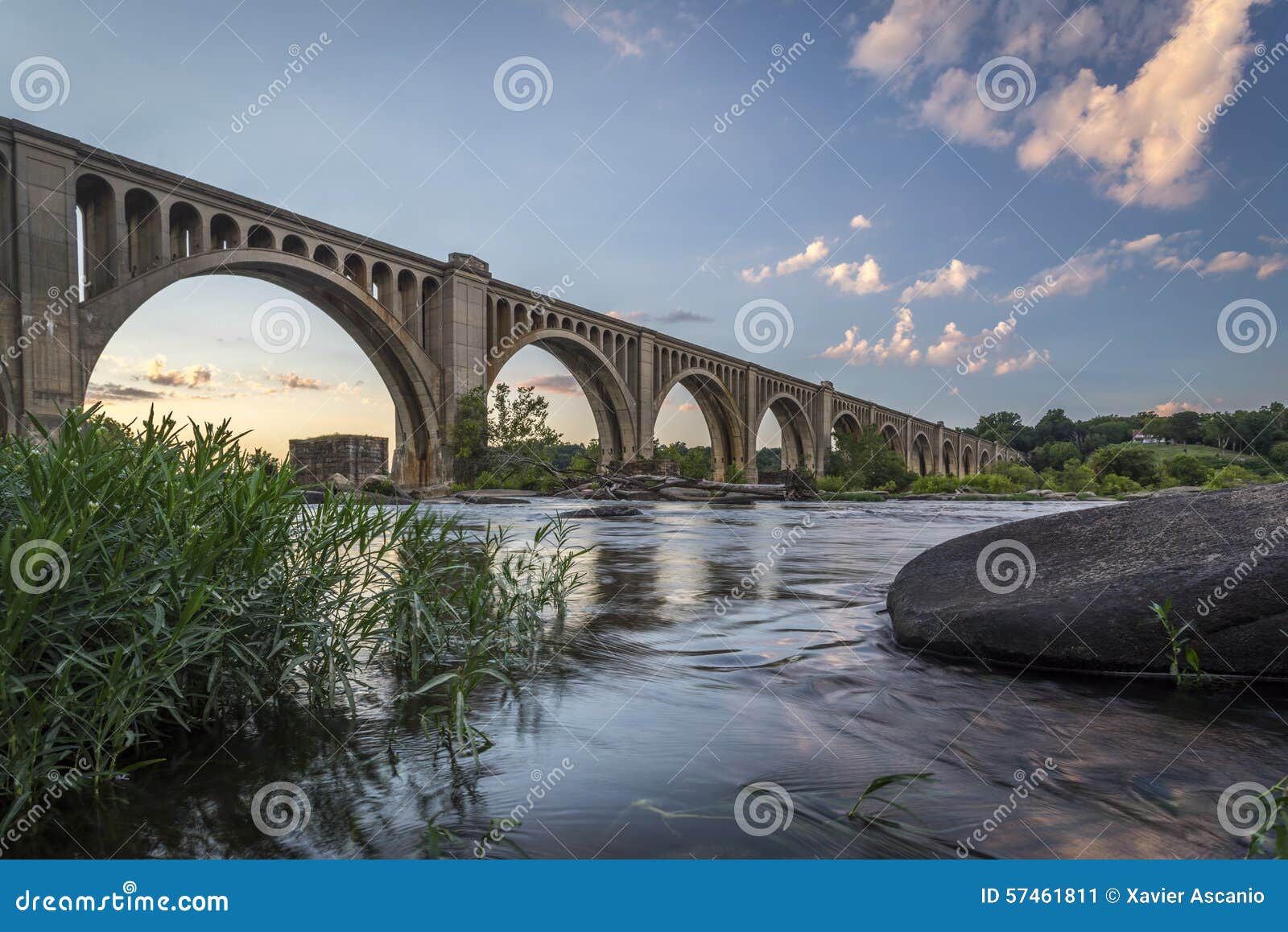 richmond railroad bridge over james river
