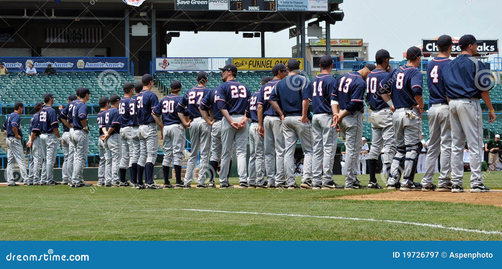 Richmond Spiders Lineup during Introductions Editorial Photography