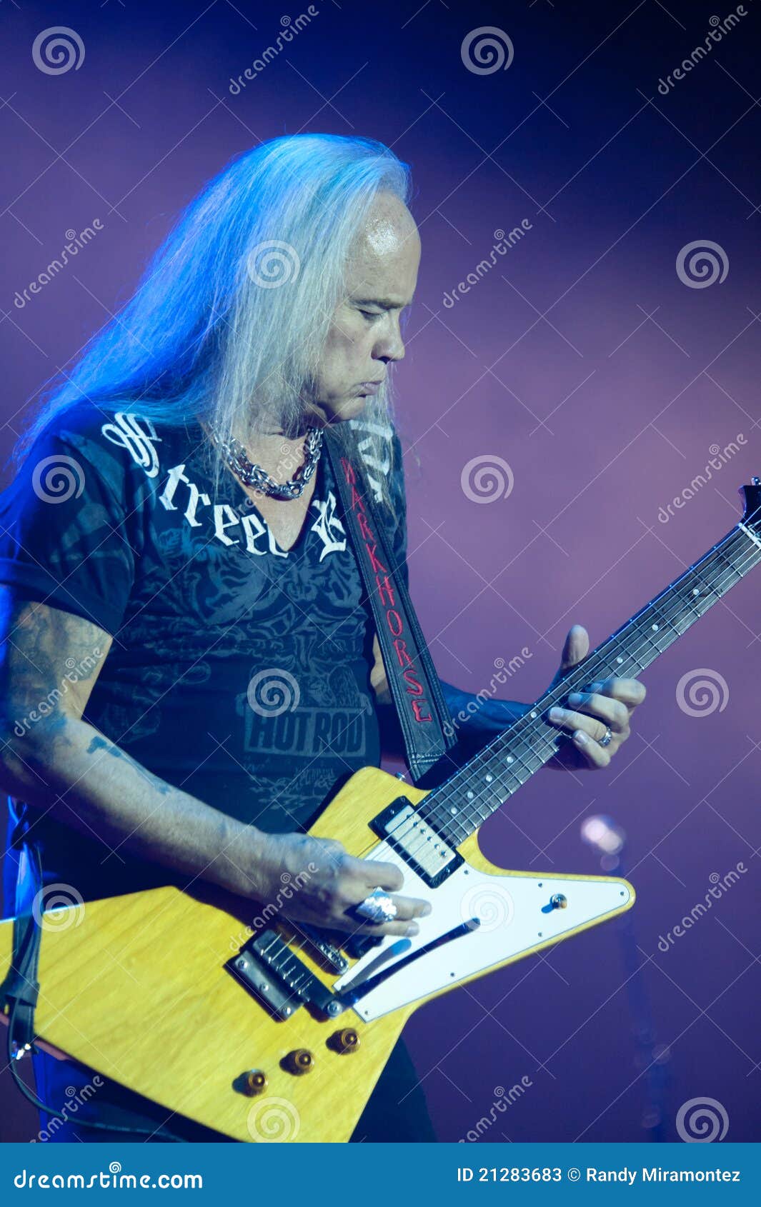 Rickey Medlocke editorial stock photo. Image of krantz - 21283683