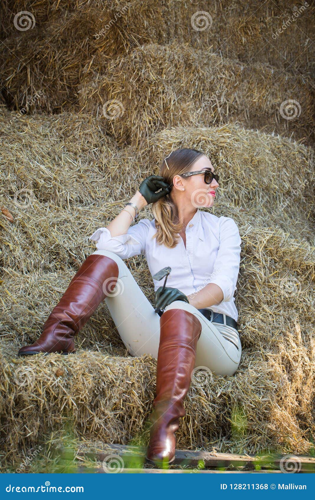 women in riding boots