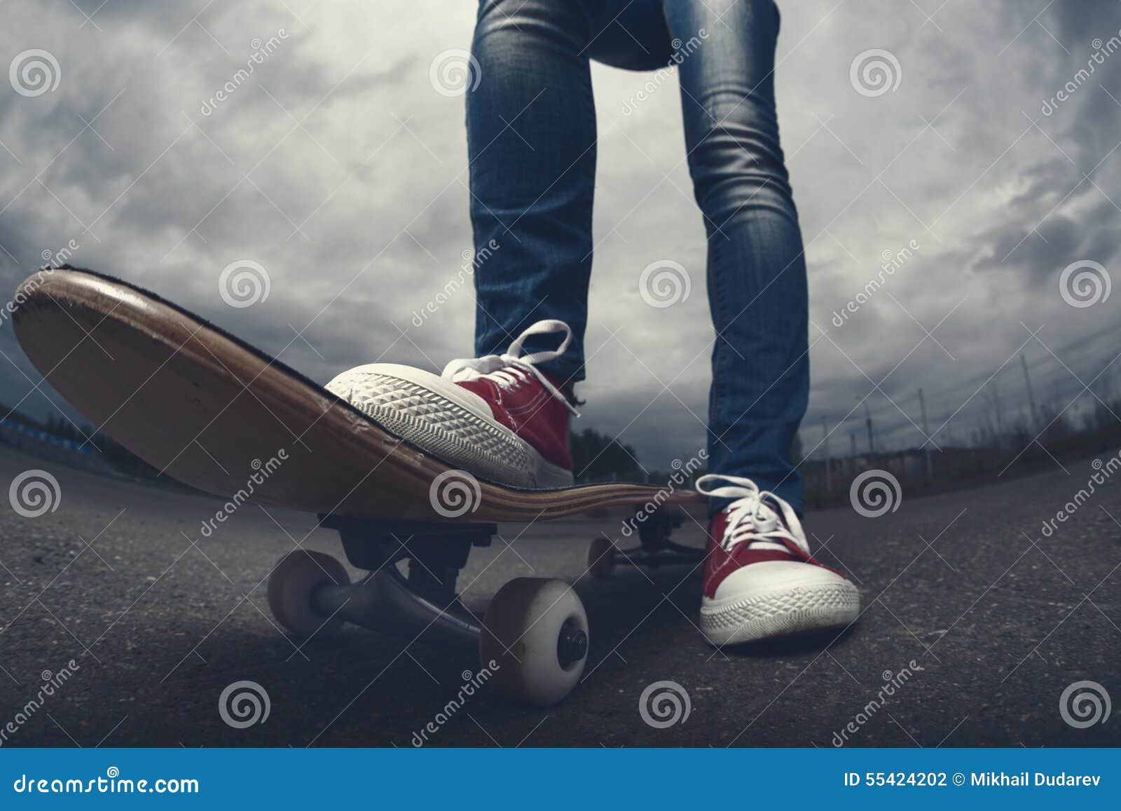 Rider with the skateboard stock photo. Image of sport 55424202