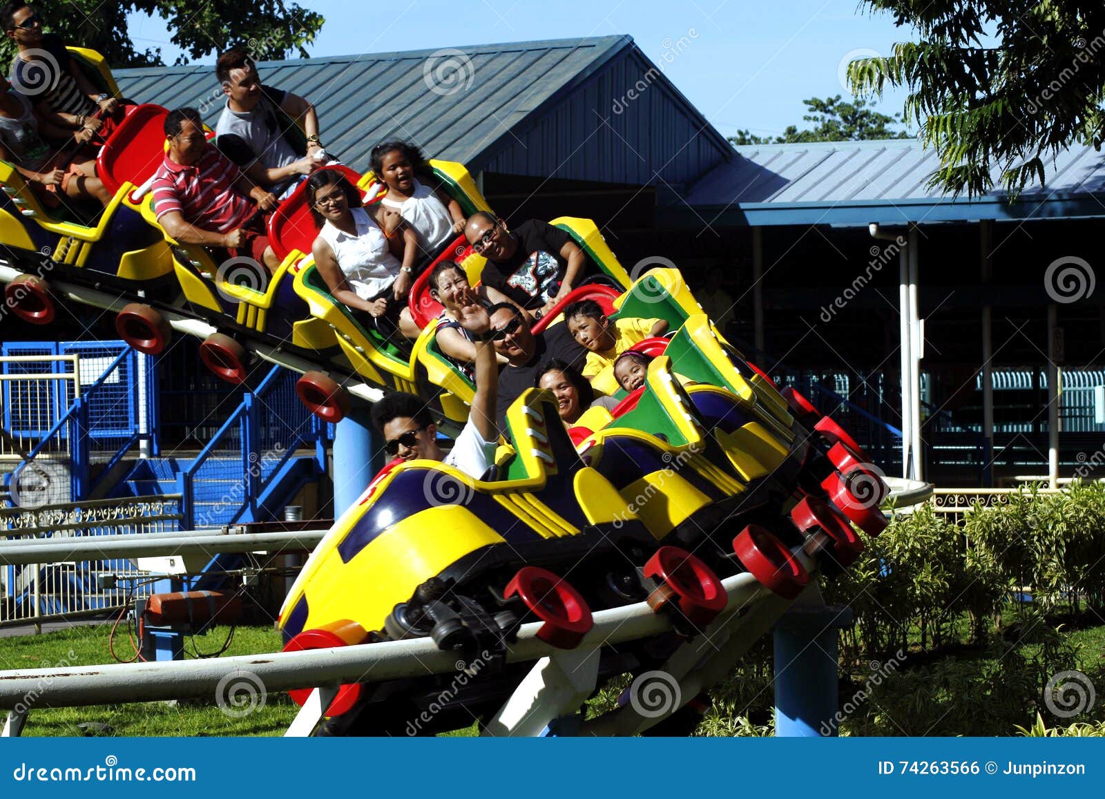 Rides, Sites and Attractions Inside Enchanted Kingdom. Editorial Photo