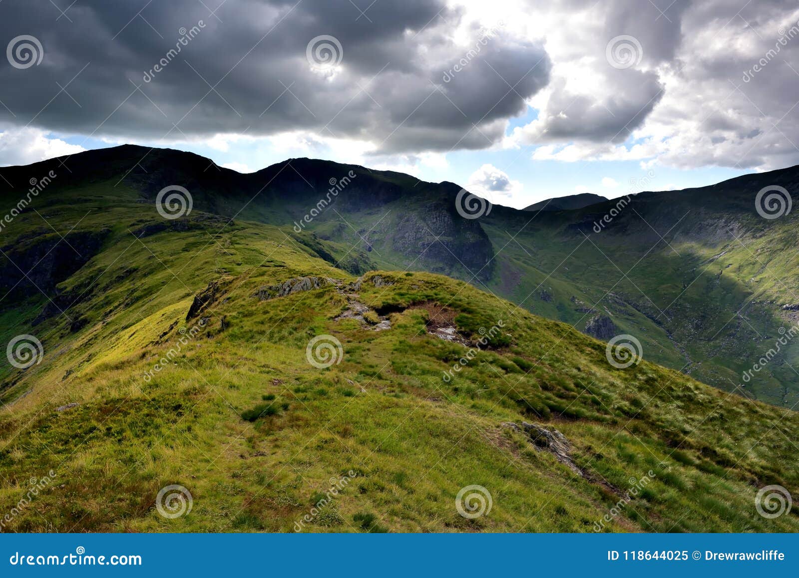 ridge to hart crag from hartsop above how