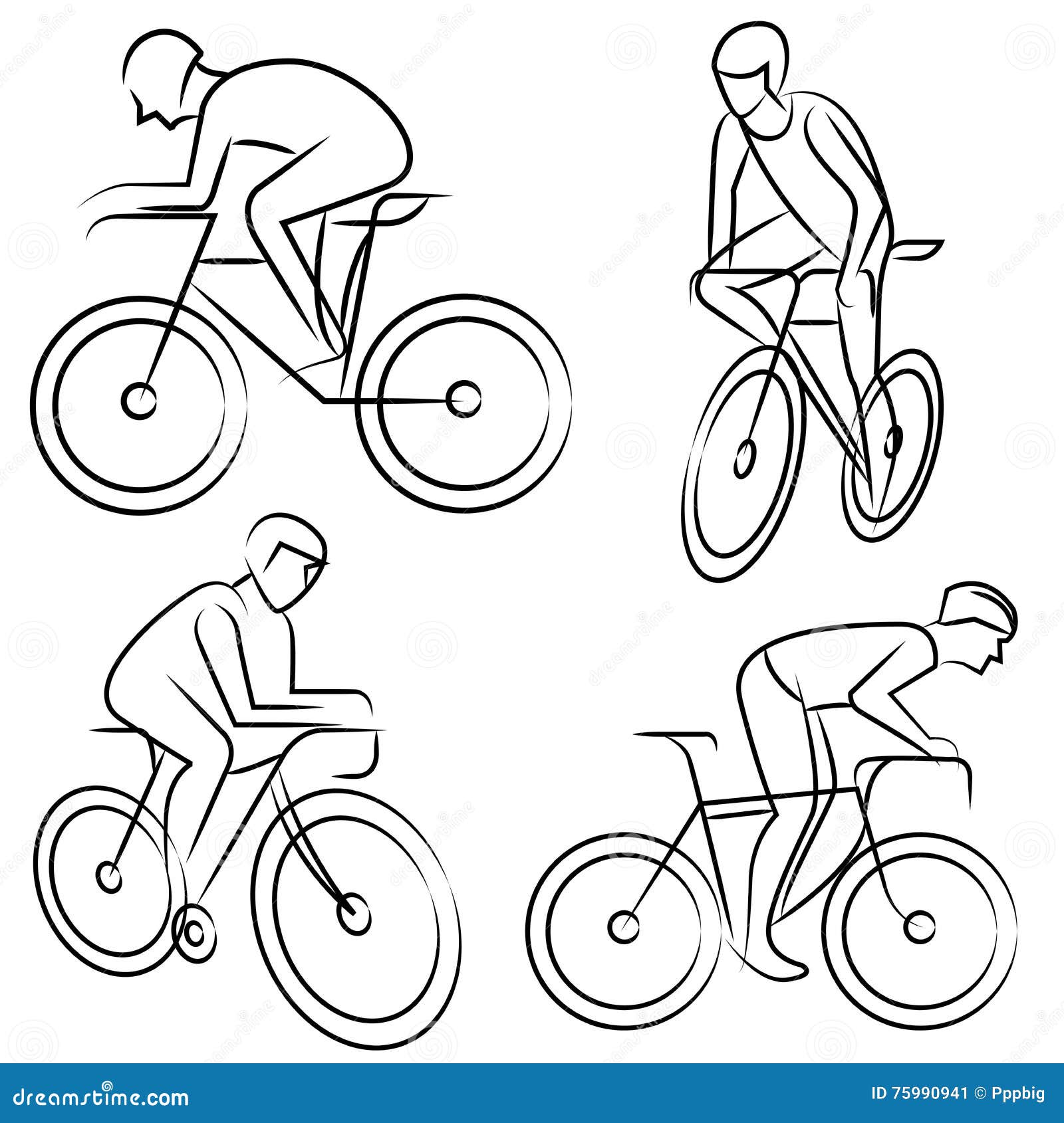 Kids Bike Coloring Page For Kids Outline Sketch Drawing Vector, Easy Bike  Drawing, Easy Bike Outline, Easy Bike Sketch PNG and Vector with  Transparent Background for Free Download