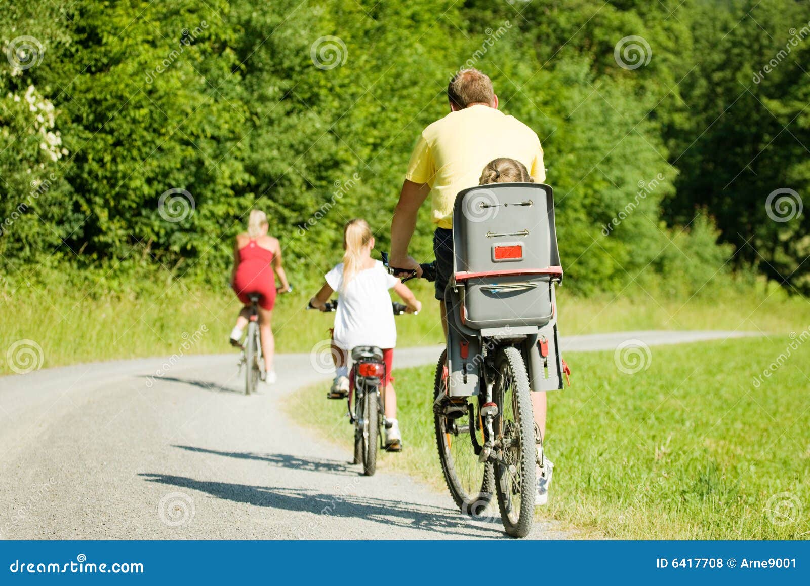 Riding the Bicycles Together Stock Photo Image of outdoors, riding
