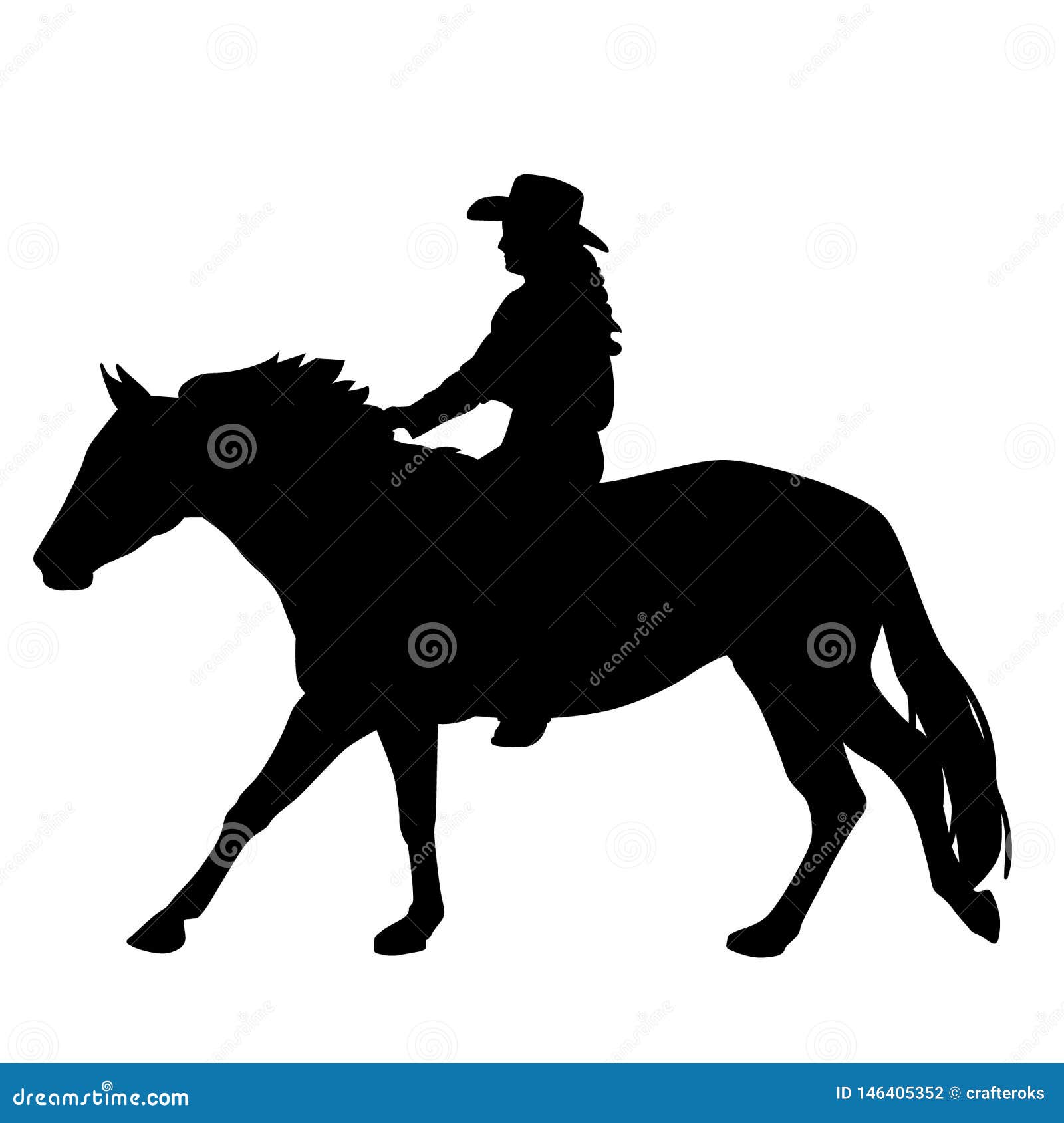 western horse silhouette