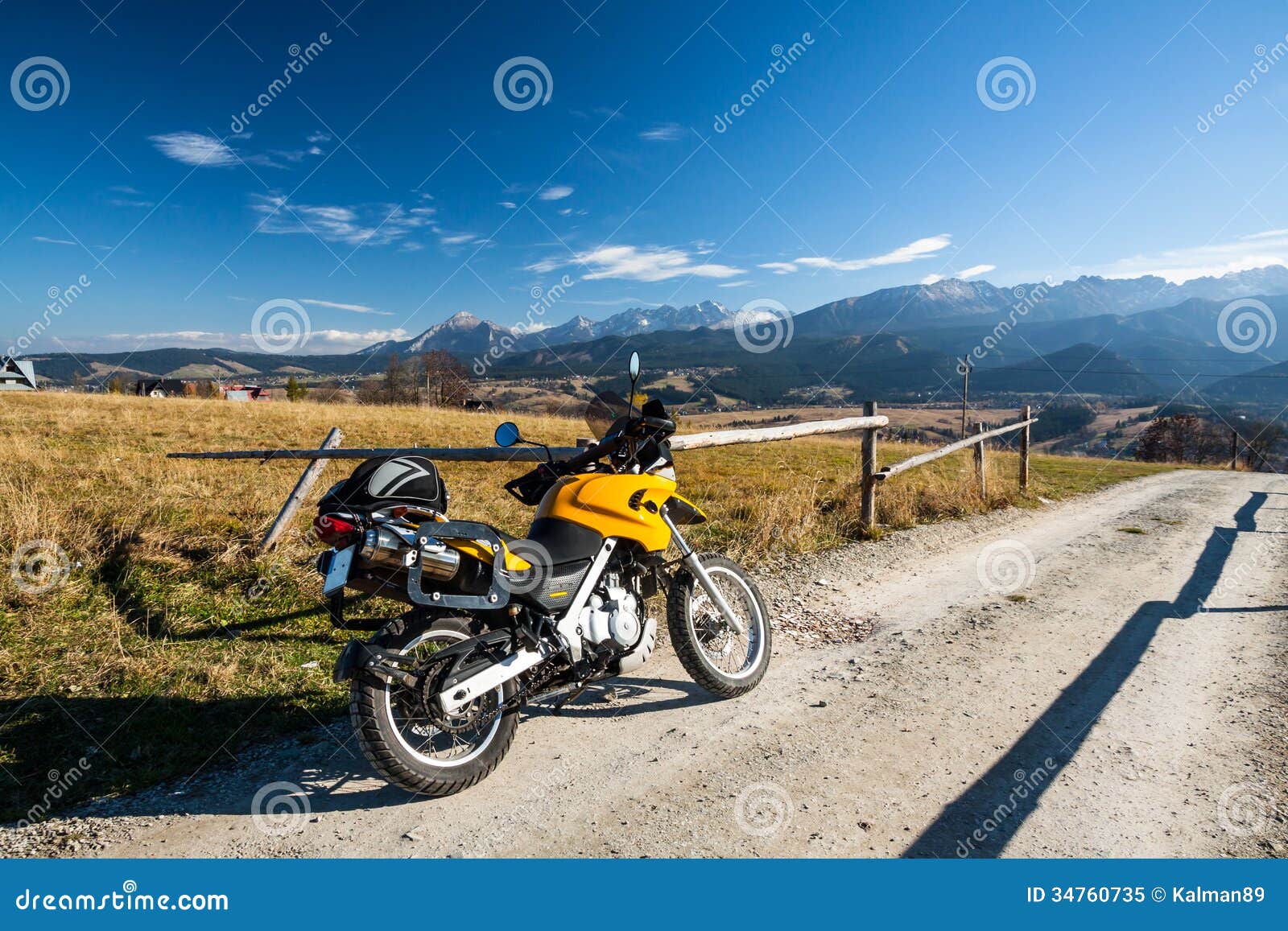 riding mountains on motorbike