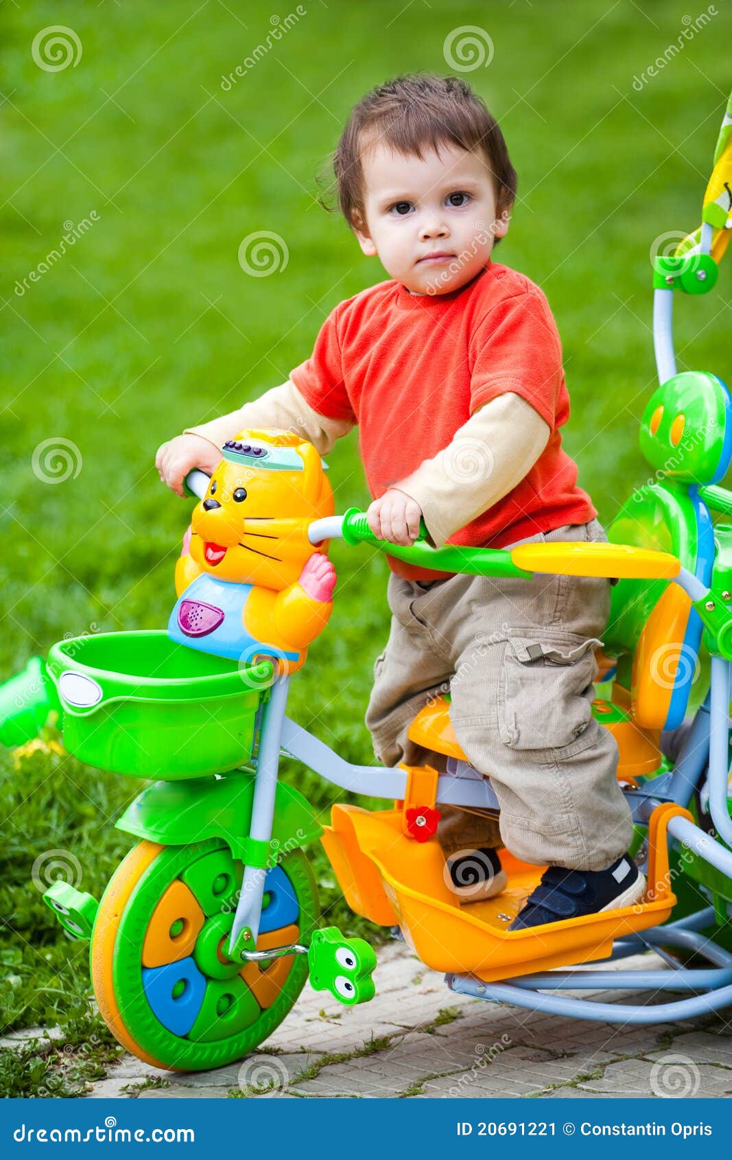 Riding toy bike stock image. Image of park, confident 20691221