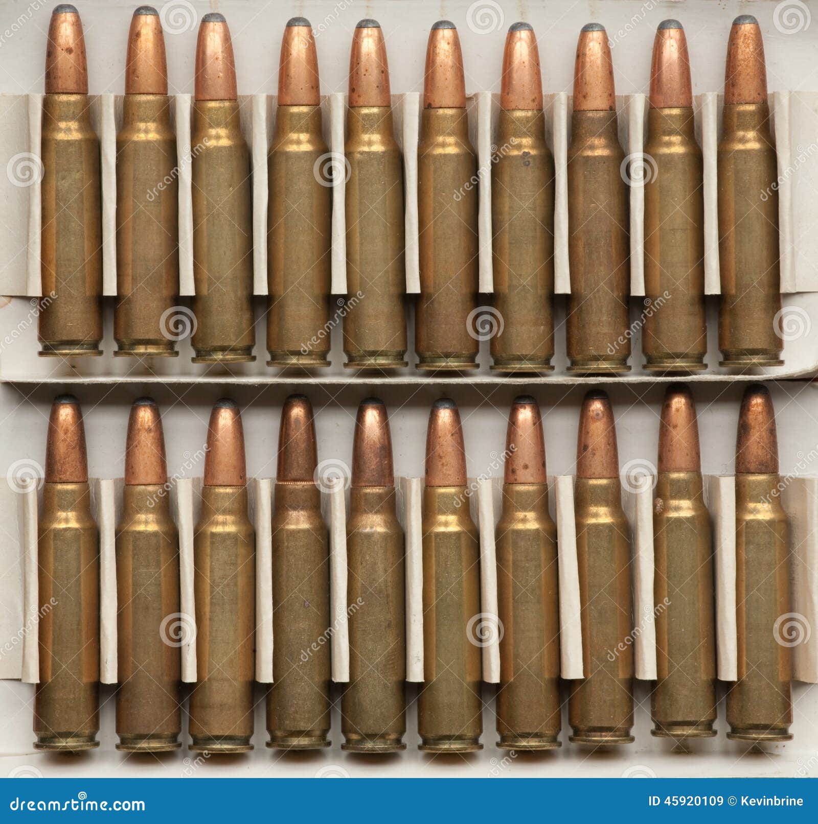 Rifle Ammunition stock image. Image of copper, army, brass - 45920109