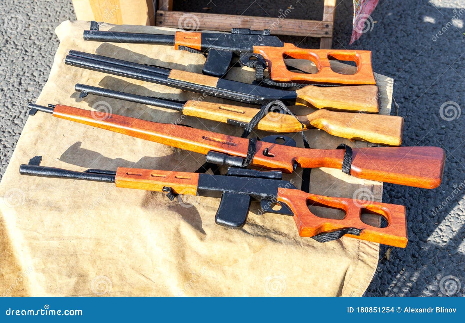 Escopeta de juguete de madera, hecha a mano en los EE. UU. -  México