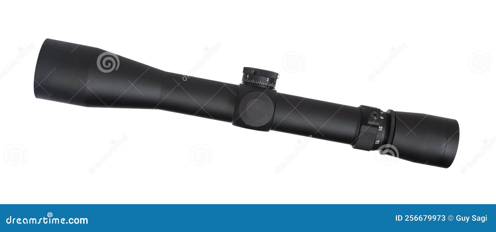 Elevation Turret On A Riflescope Stock Photo 194768382
