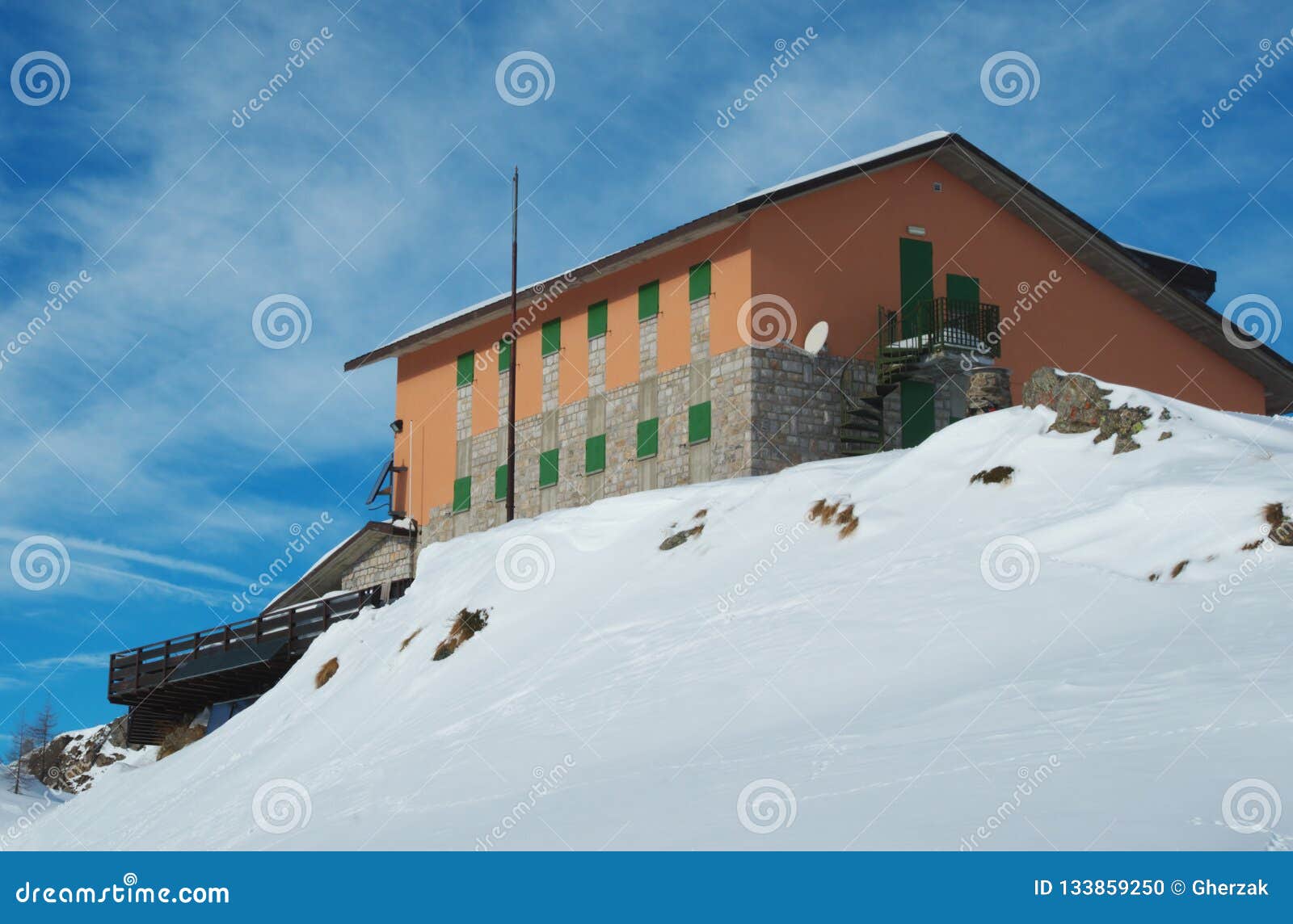 rifugio calvi alpine refuge