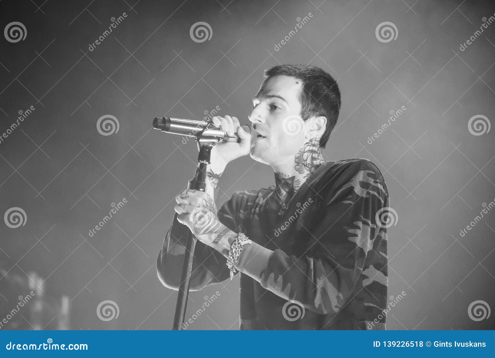 Jesse Rutherford of American Band the Neighbourhood Performs at Arena Riga Editorial  Stock Photo - Image of neighbourhood, reportage: 139226518