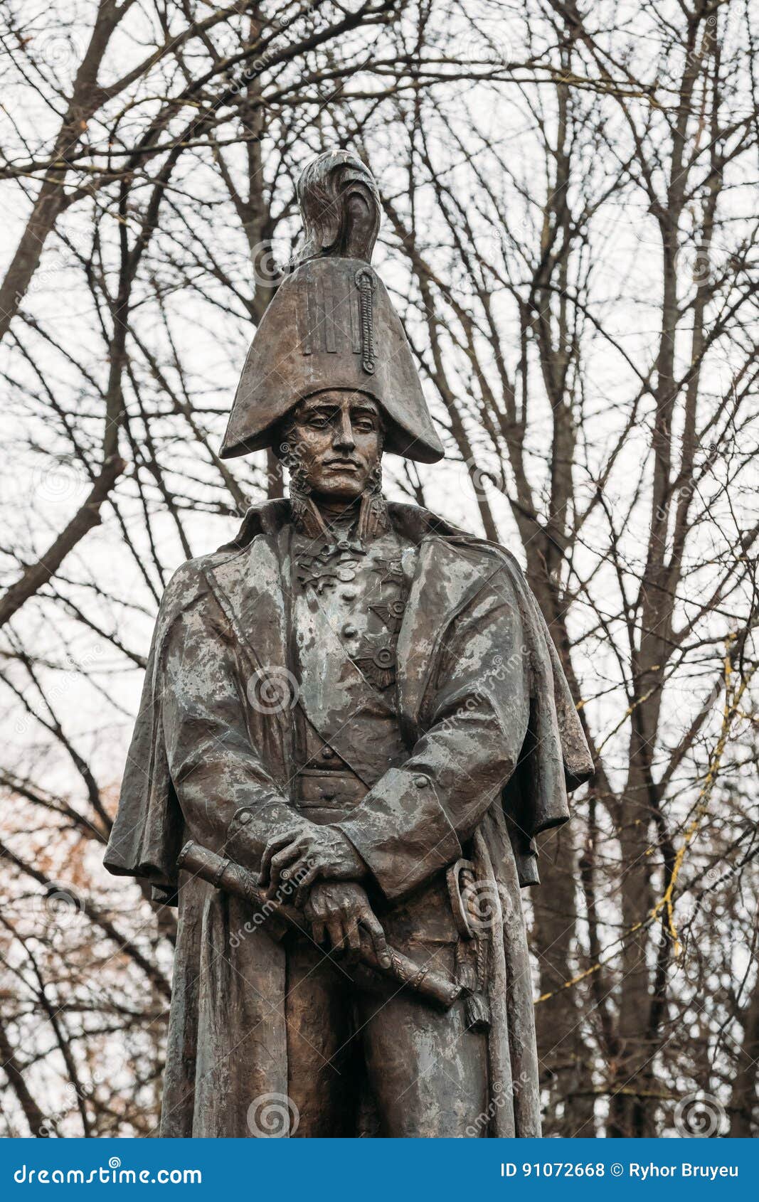 Riga, Latvia. Monument To Barclay De Tolly in Esplanade Park Editorial ...