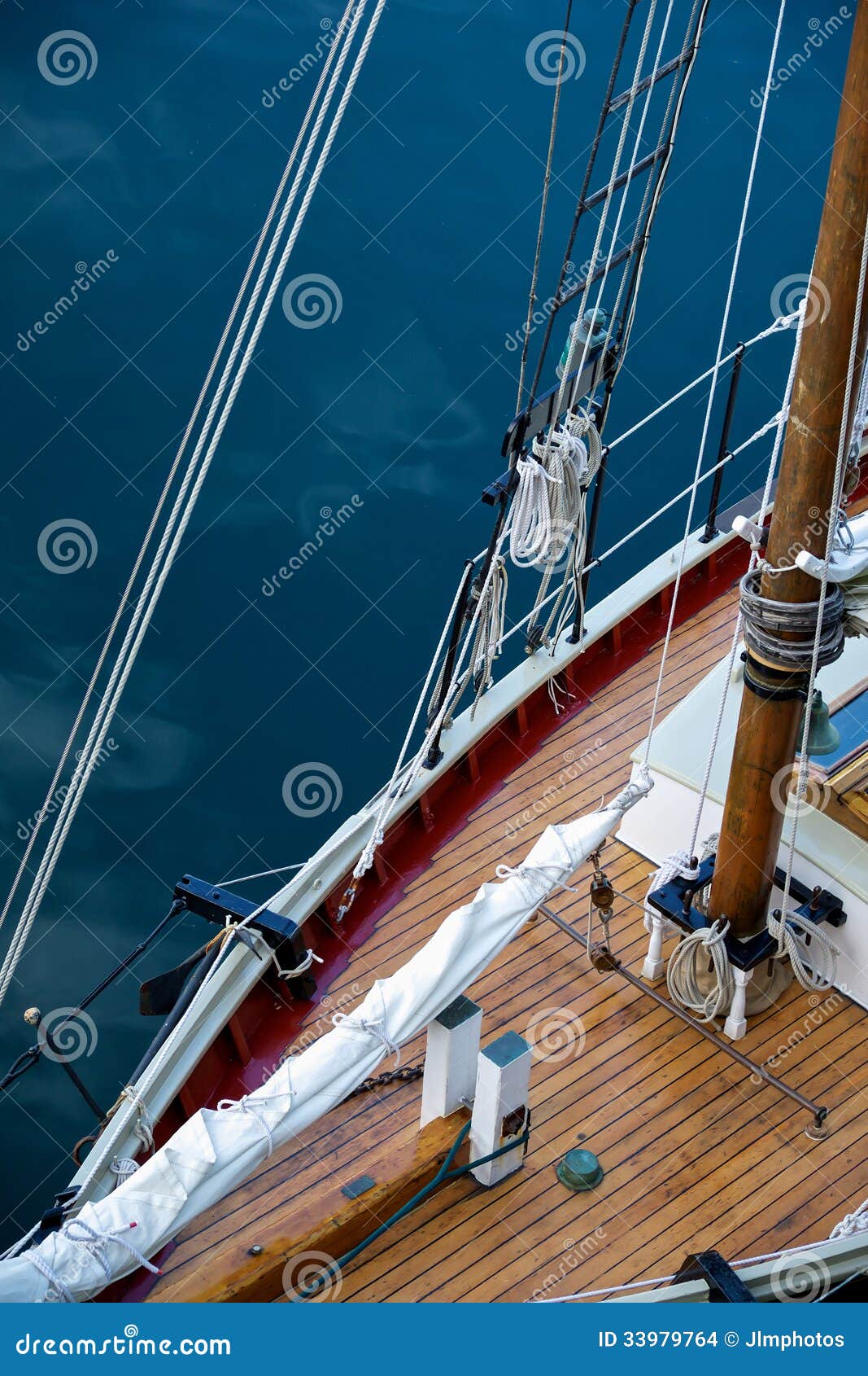 rigging from above on a schooner stock images - image