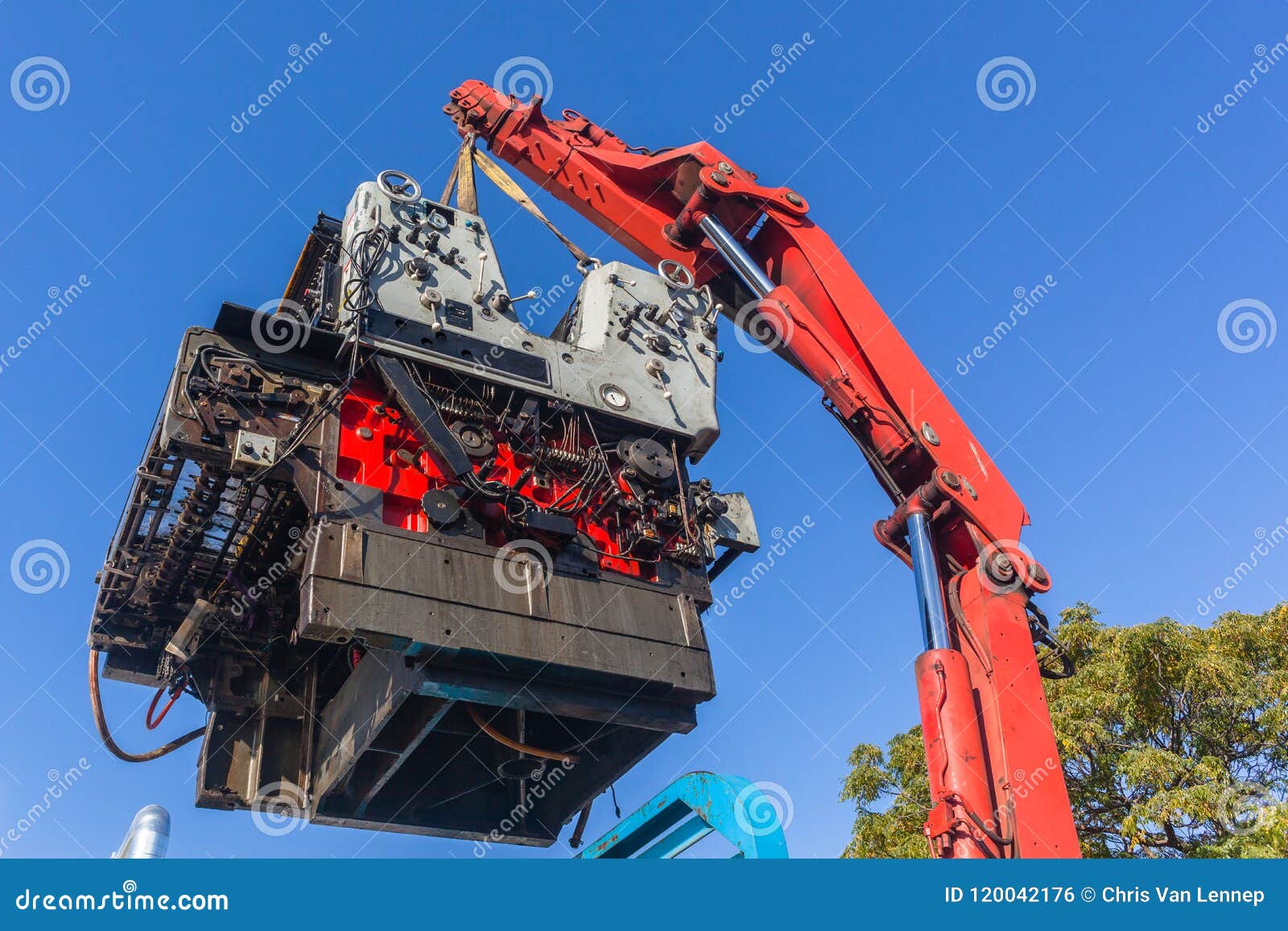rigging hydraulic crane machine