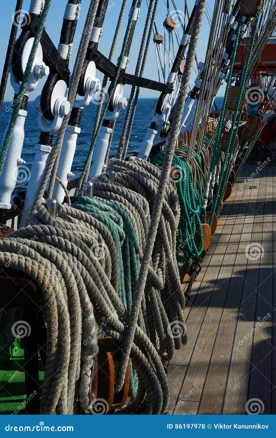Rigging of a sailing ship stock photo. Image of travel 86197978