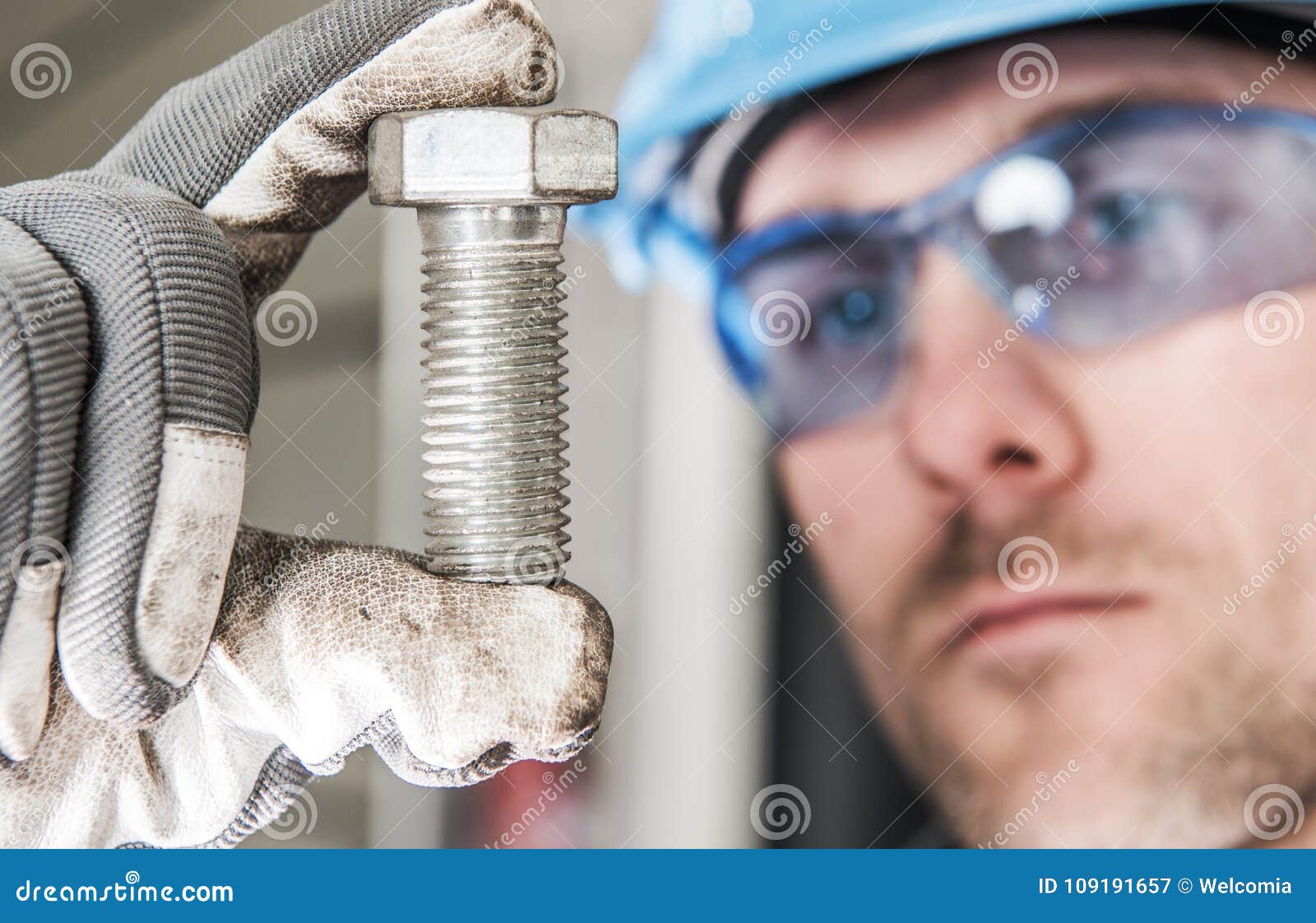 Right Metal Bolt Strength stock image. Image of heavy - 109191657