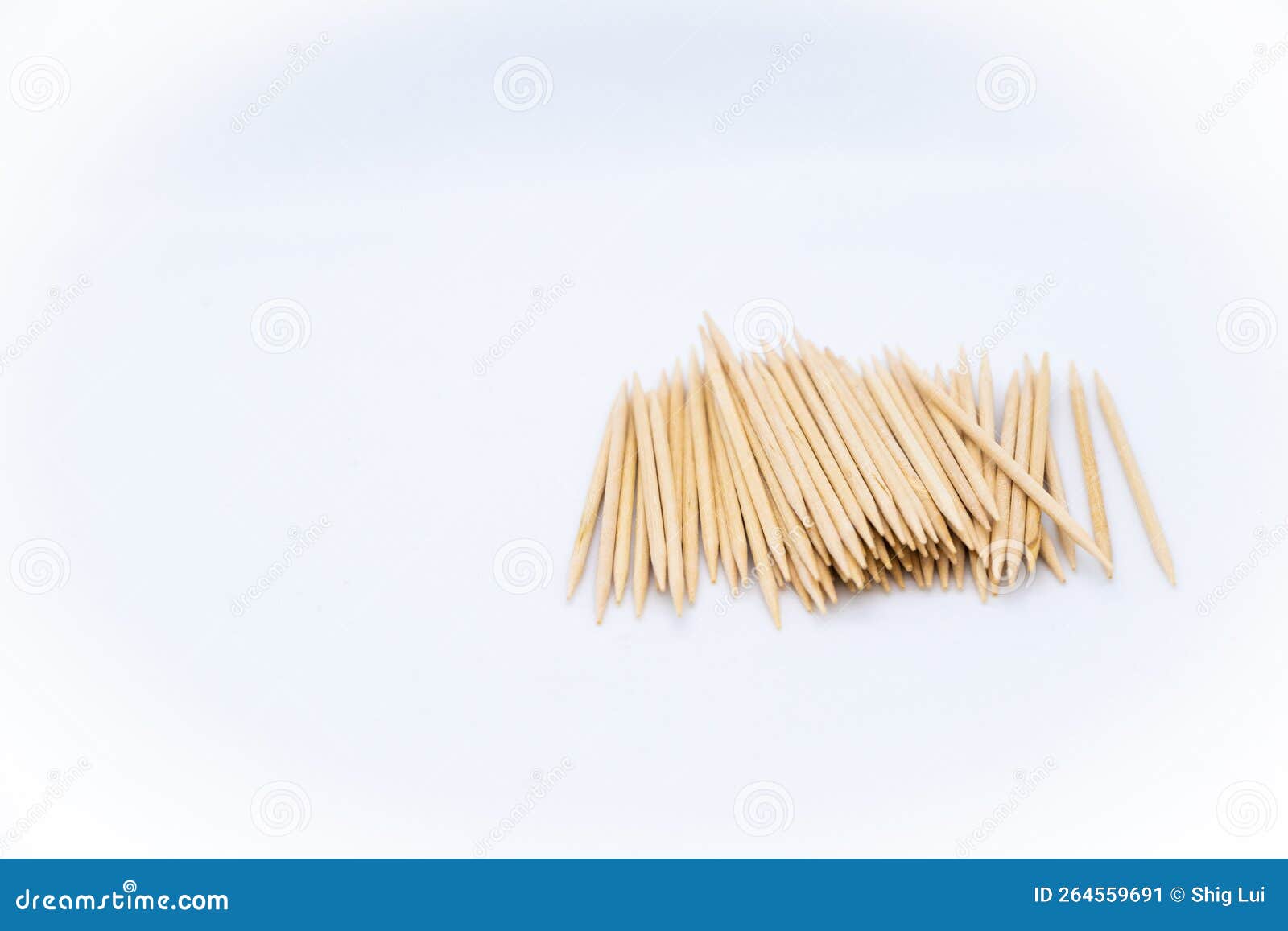 right-side toothpicks on white background