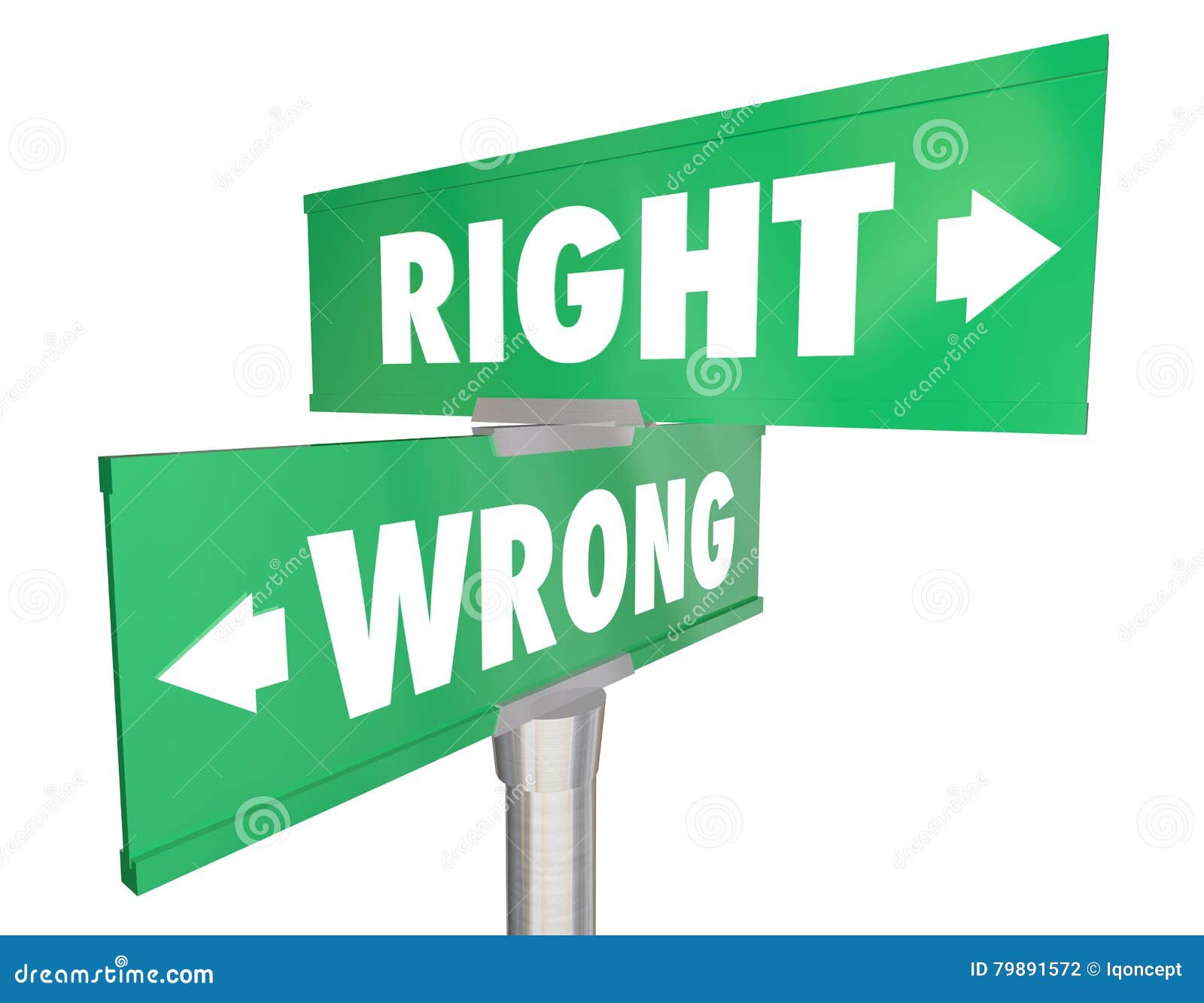 right vs wrong correct way route direction signs