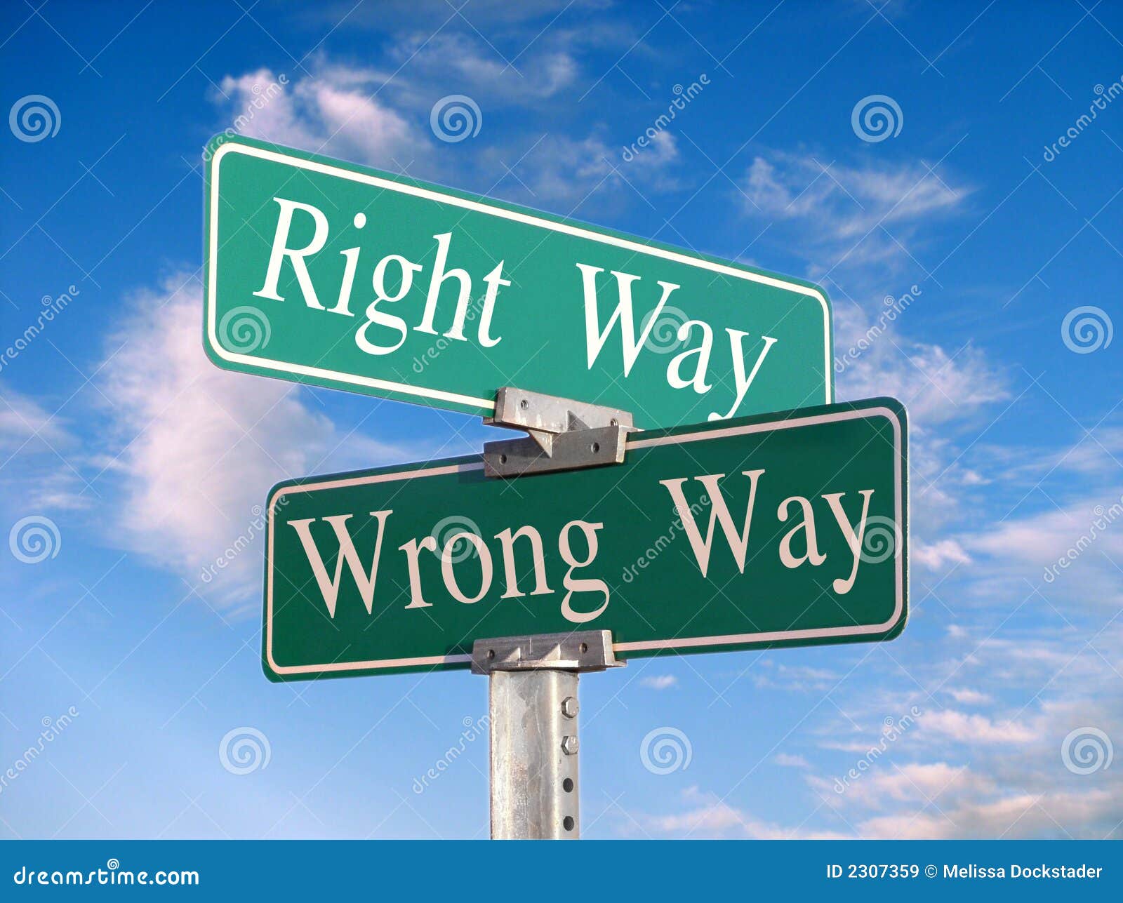 the right way or wrong way