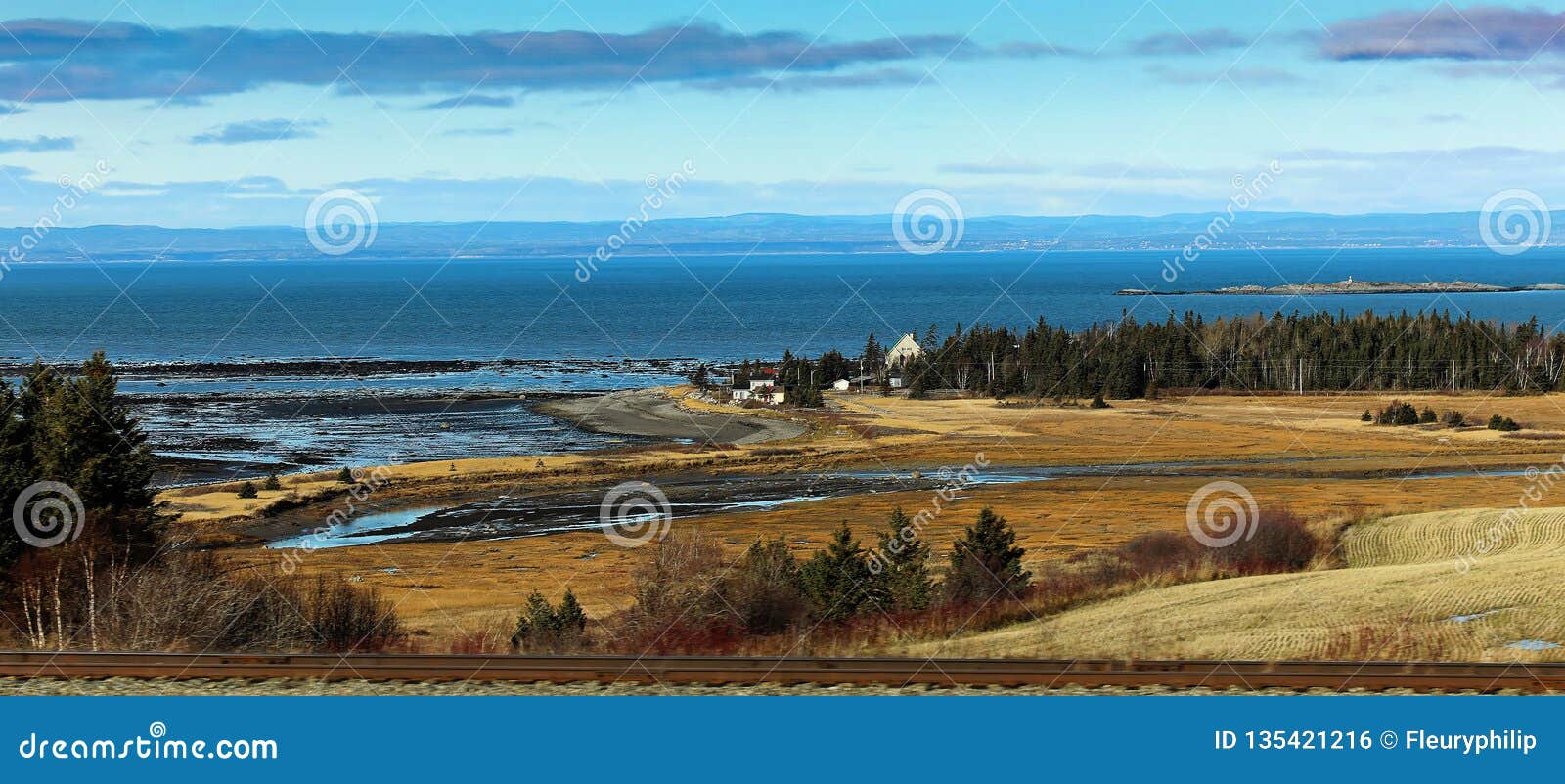 Quebec Rimouski Countryside Stock Photo Image of landmark, sunset