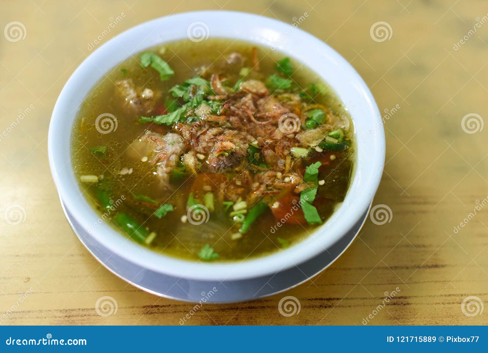 Rindfleischsuppe Leckeres Essen Redaktionelles Stockbild Bild Von Tabelle Kochen 121715889