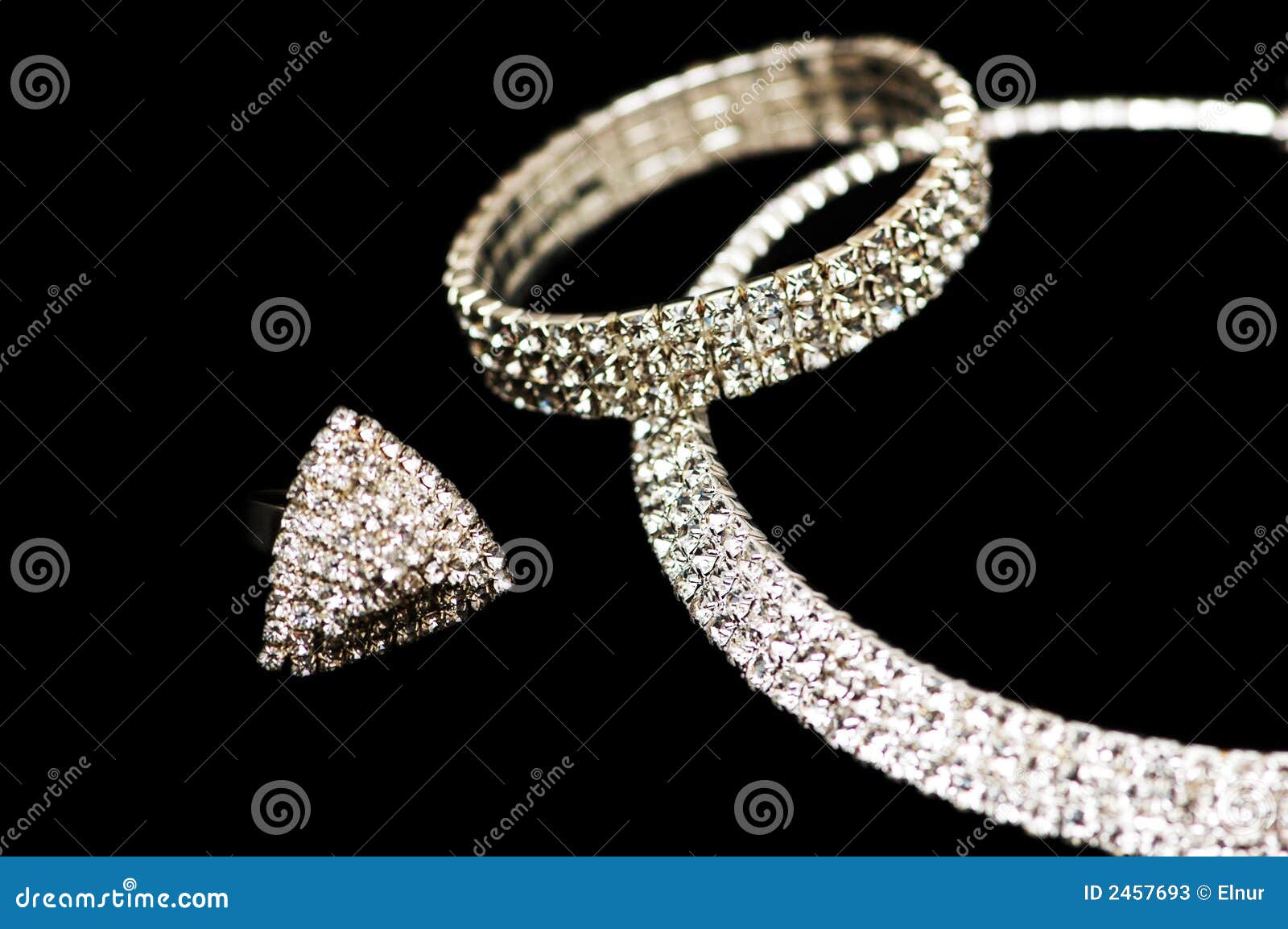 Ring, Bracelet and Necklace Stock Image Image of pendant, background