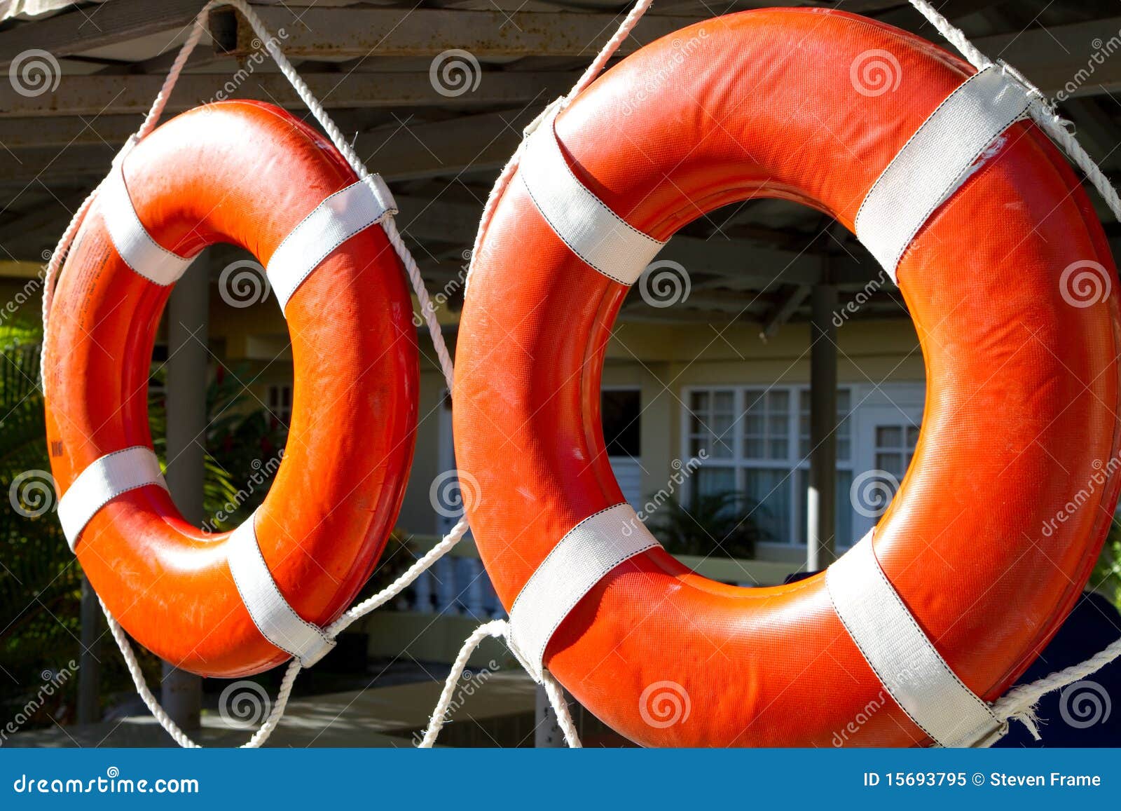 Ring Buoys stock image. Image of ropes, vests, buoying 15693795