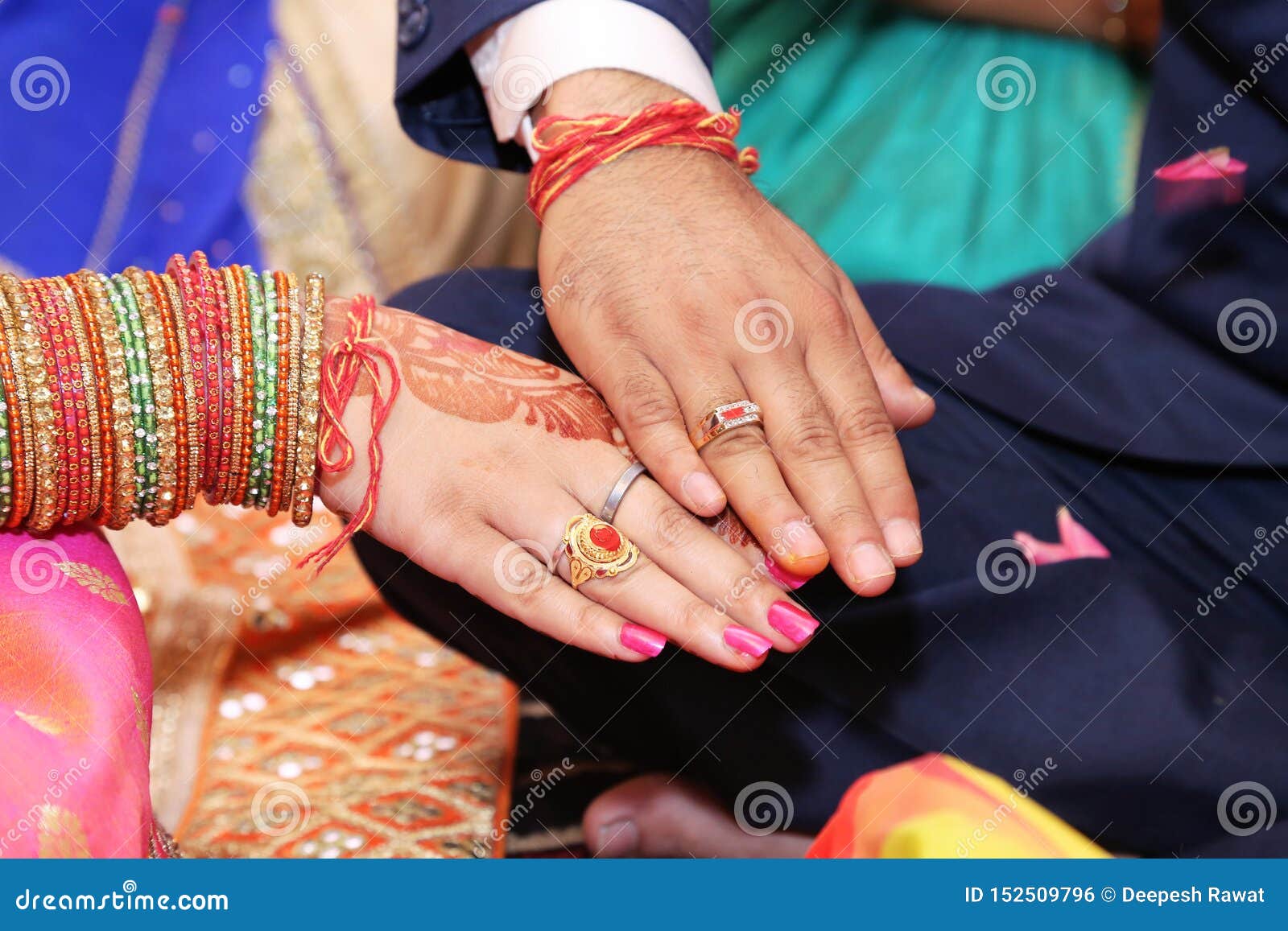 hindi Engagement/Ring Ceremony Valentine theme card