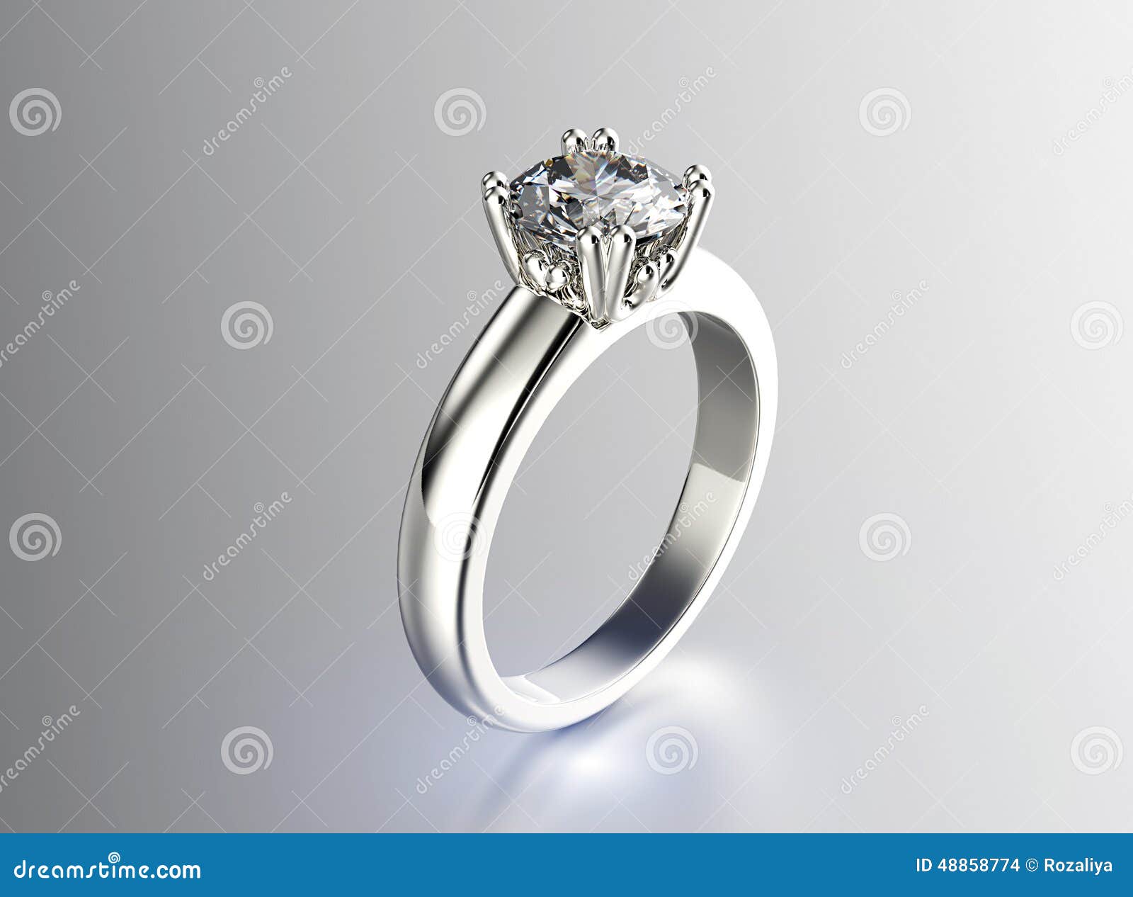 Ring with Diamond. Jewelry Background Stock Illustration - Illustration ...