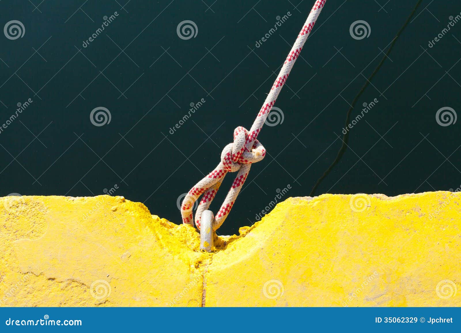 Ring docking and mooring stock image. Image of boat, dock 35062329