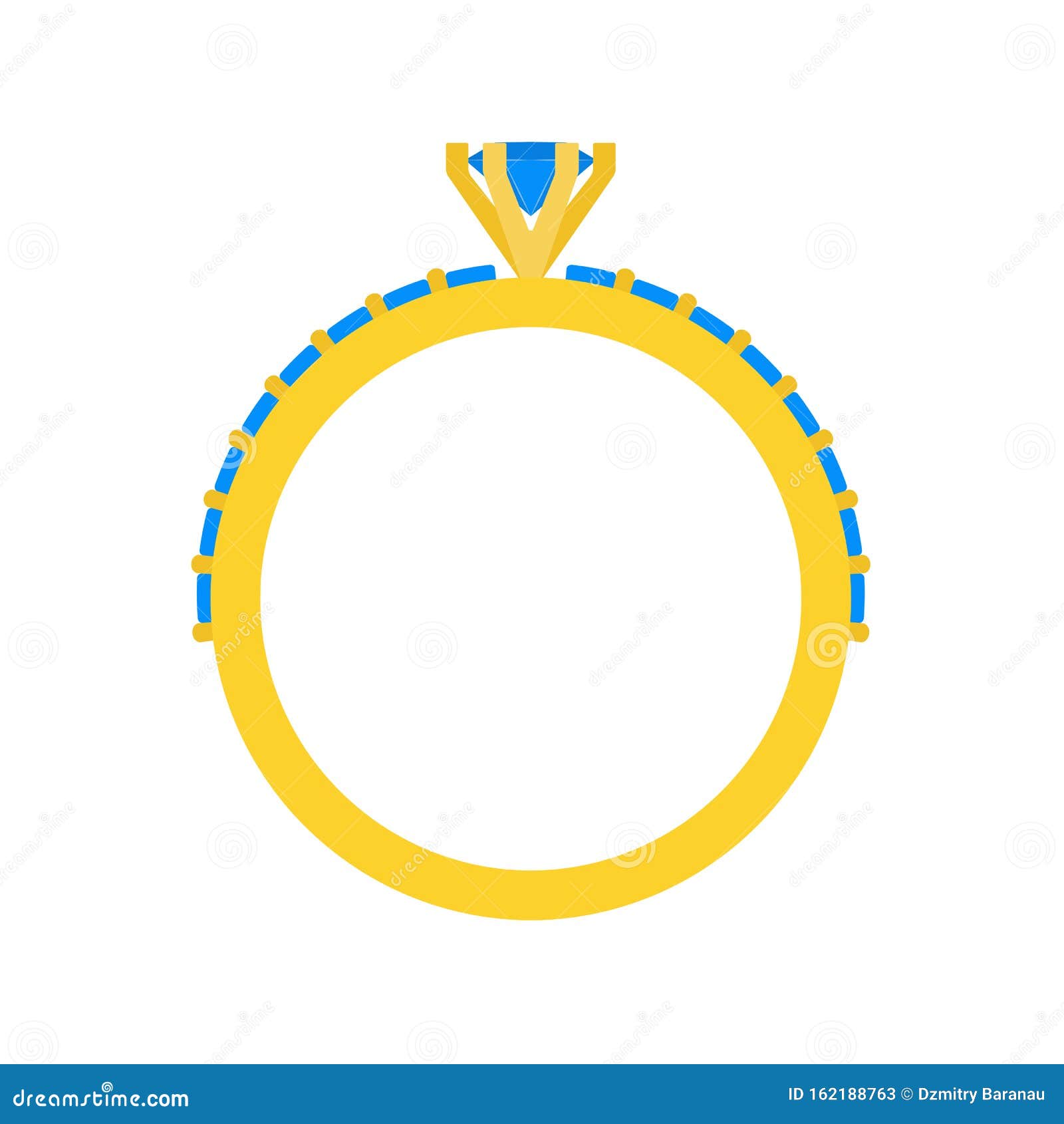 Ring Fashion Romance Celebration Sign Vector Icon. Wedding