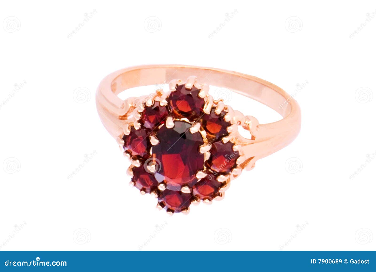 Ring with garnets stock image. Image of ruby, square, fashion - 7900689
