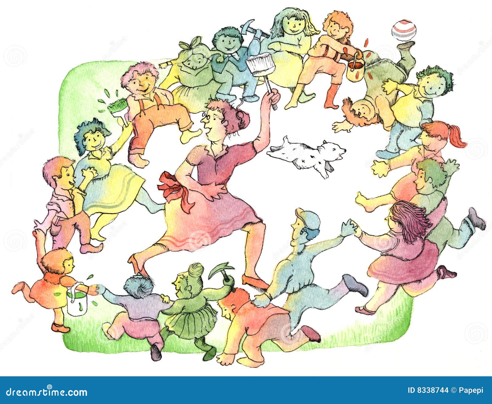 RingaringÃ²roses stock illustration. Illustration of children 8338744