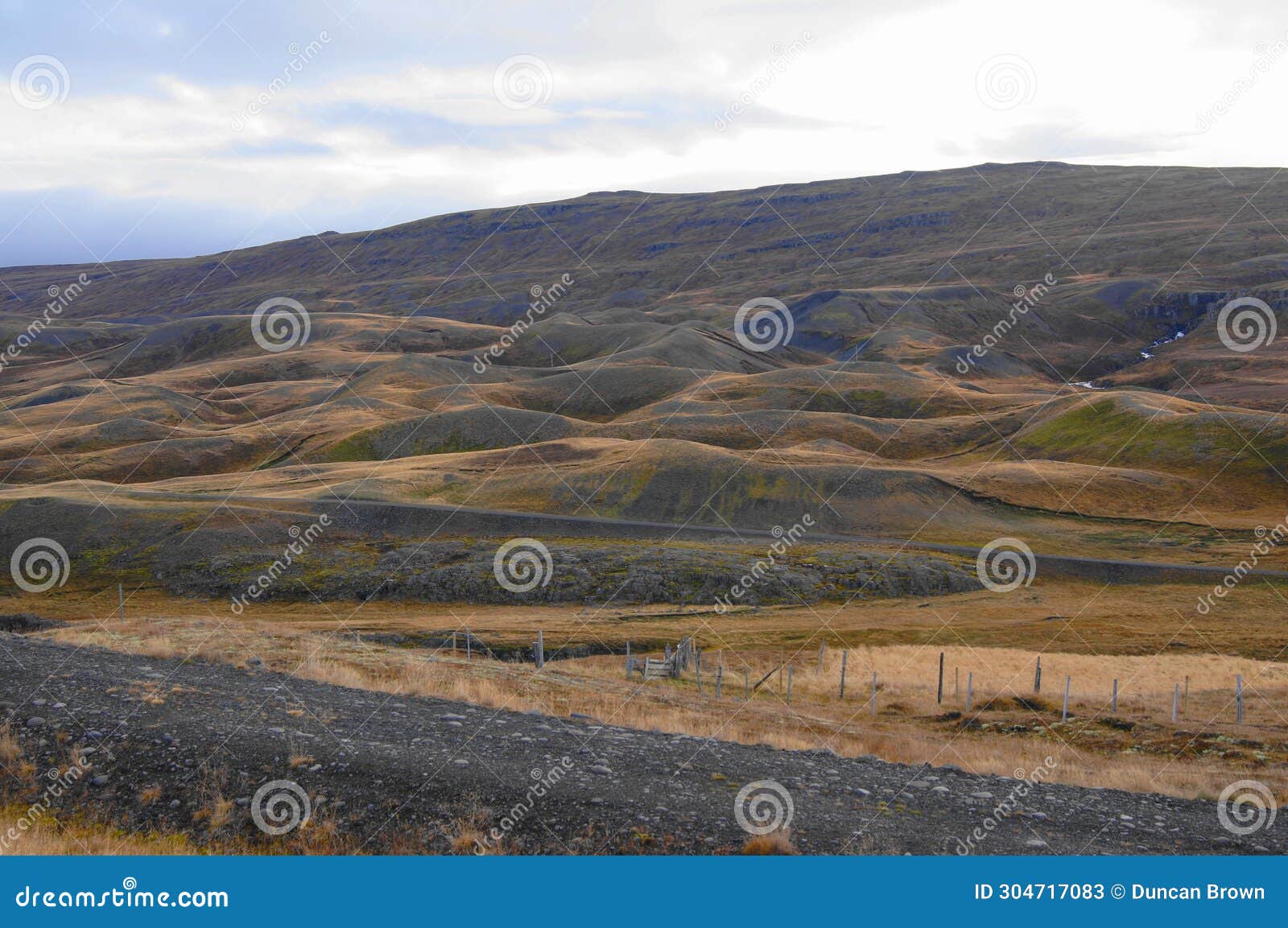 ring road 1 near studlagil canyon, jokuldalur, east iceland